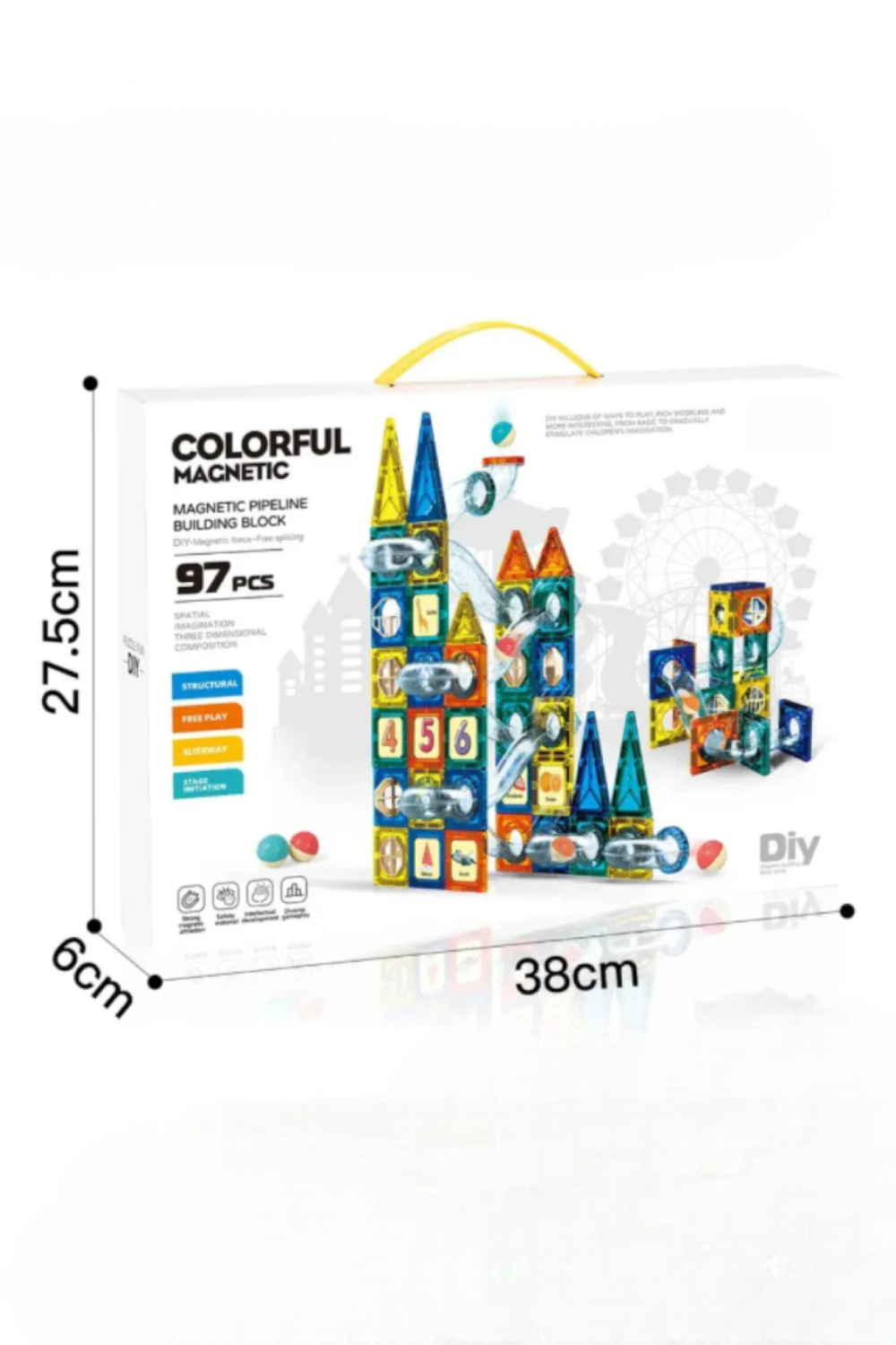 Bloques Magneticos Para Armar 97 Piezas-2