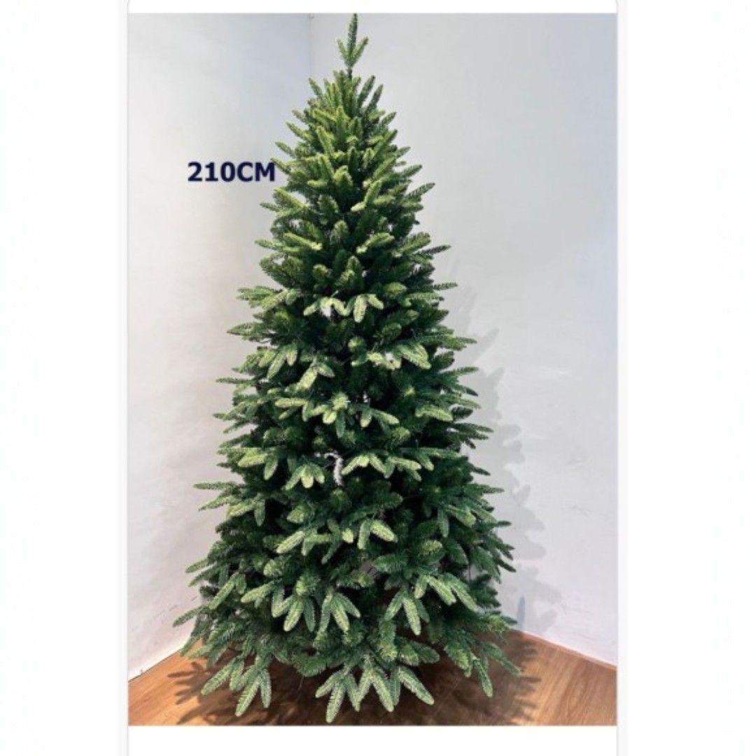 ARBOL DE NAVIDAD ARTIFICIAL HOJA REALISTA 210CM SDS51-0