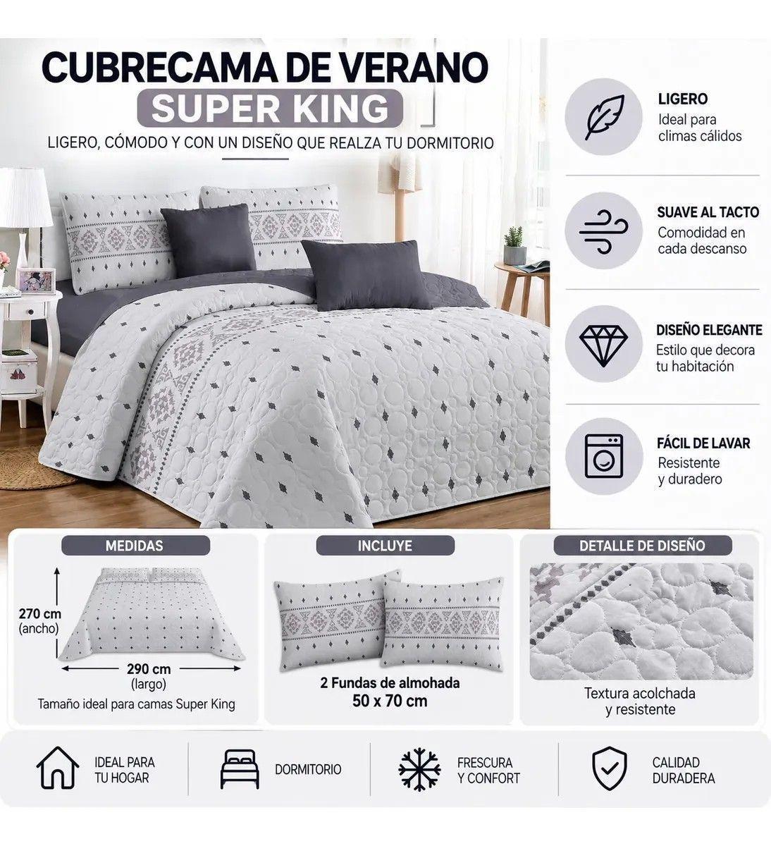 Cubrecamas Verano Super King-1