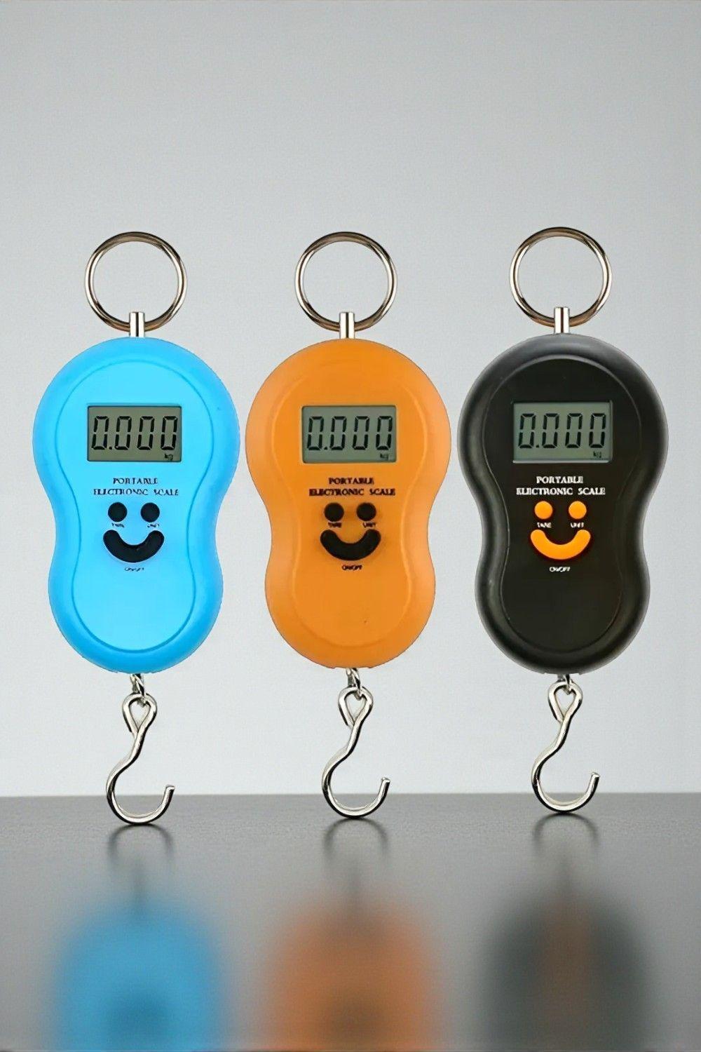 Báscula Digital Suspendida Con Gancho Para Bolso De 50 Kg Naranja -2