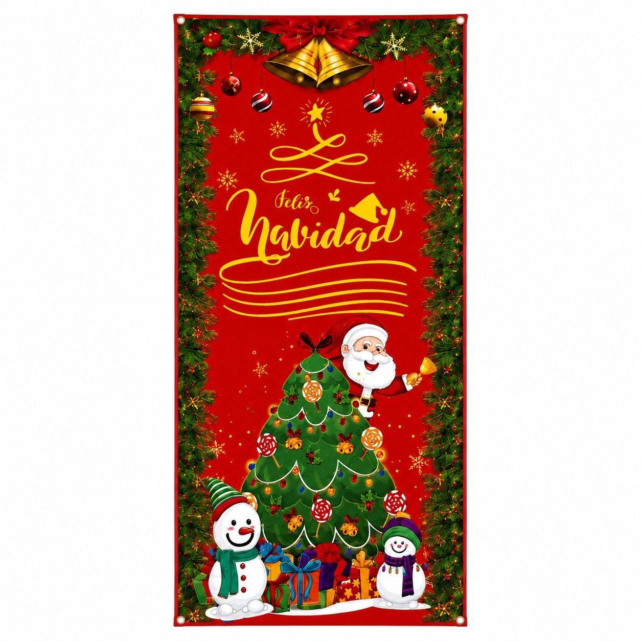 Forro de Puerta Navidad 200X85Cm-0