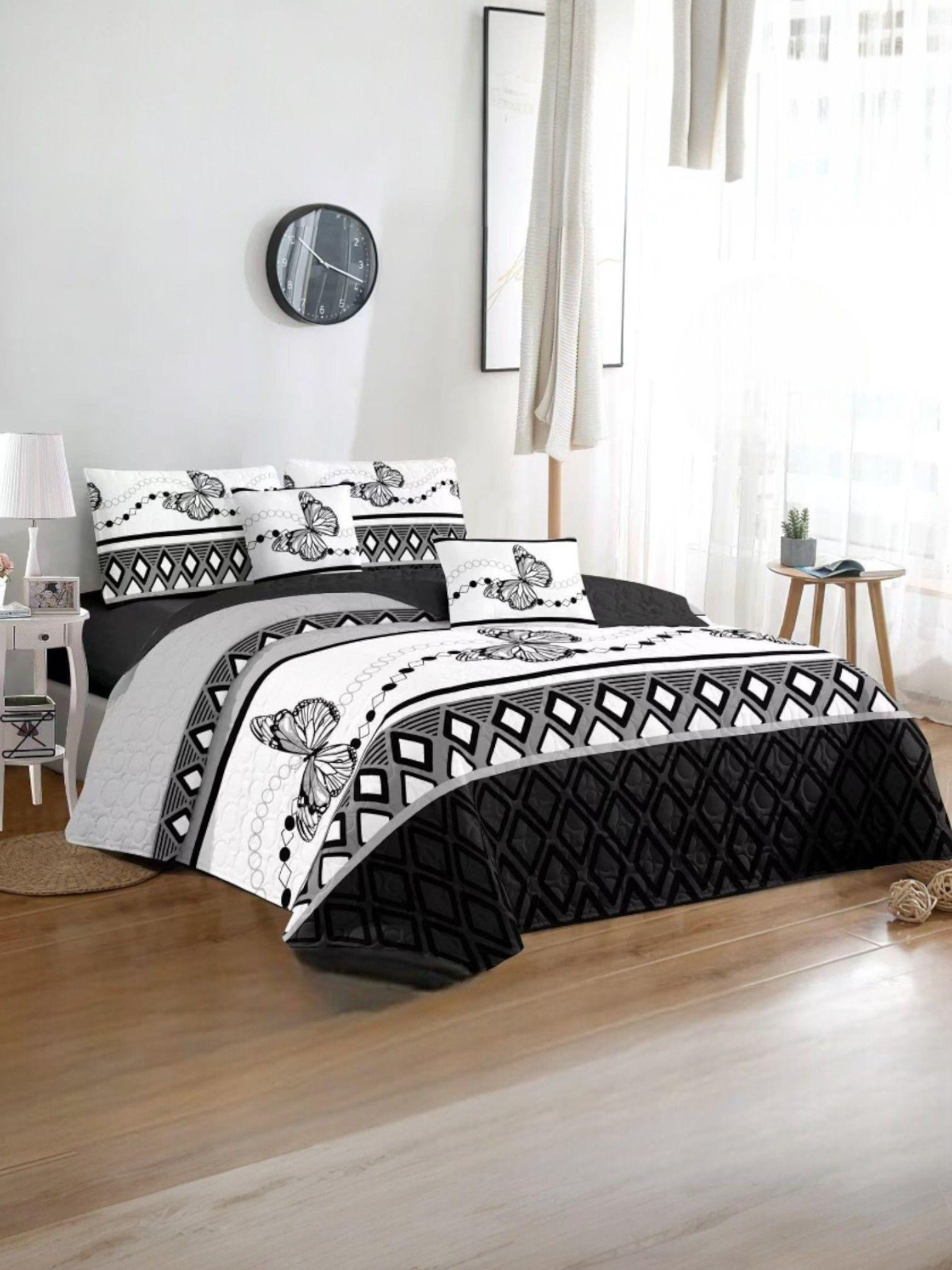 CUBRECAMA QUILT DE VERANO CON DISEÑO TF KING 08-1