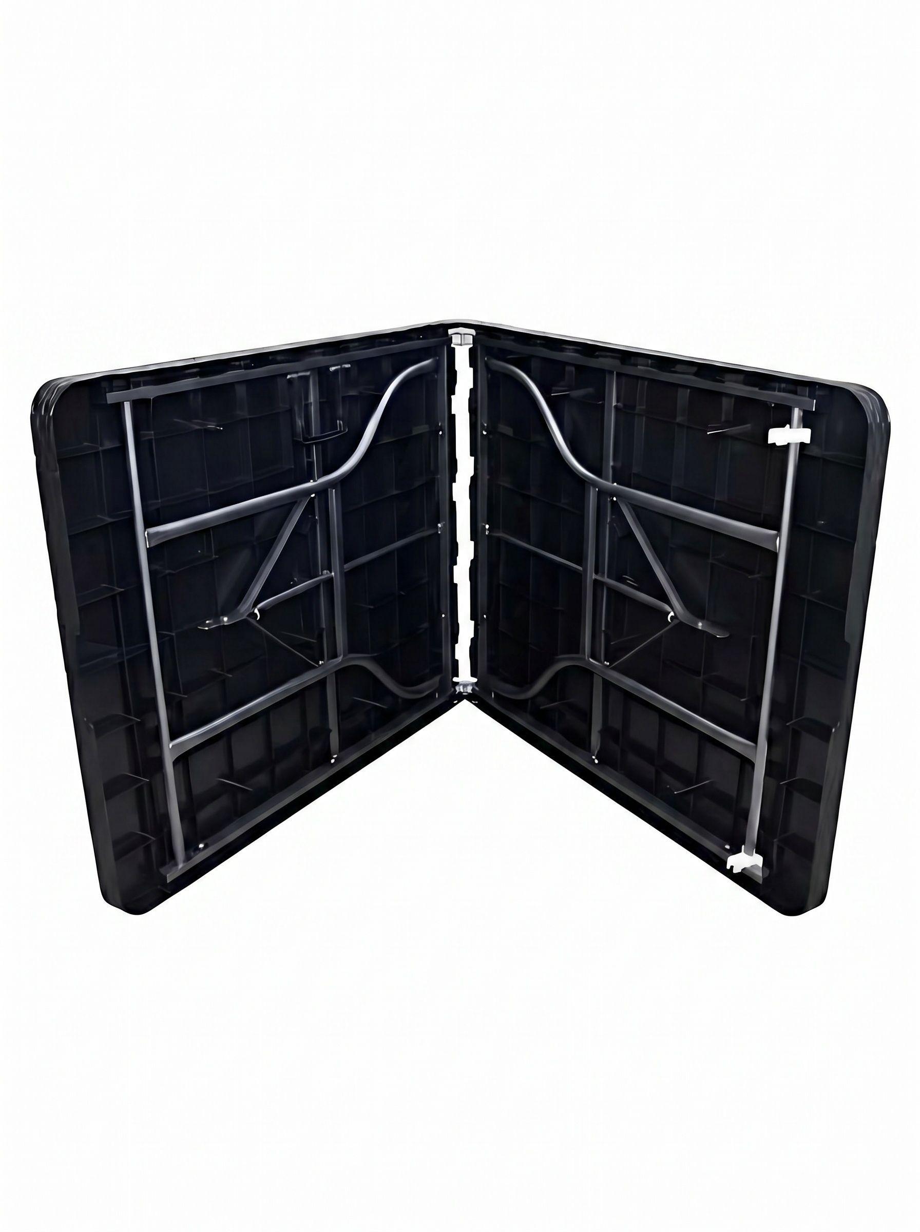 Mesa Plegable Maleta Negra 180cm-3