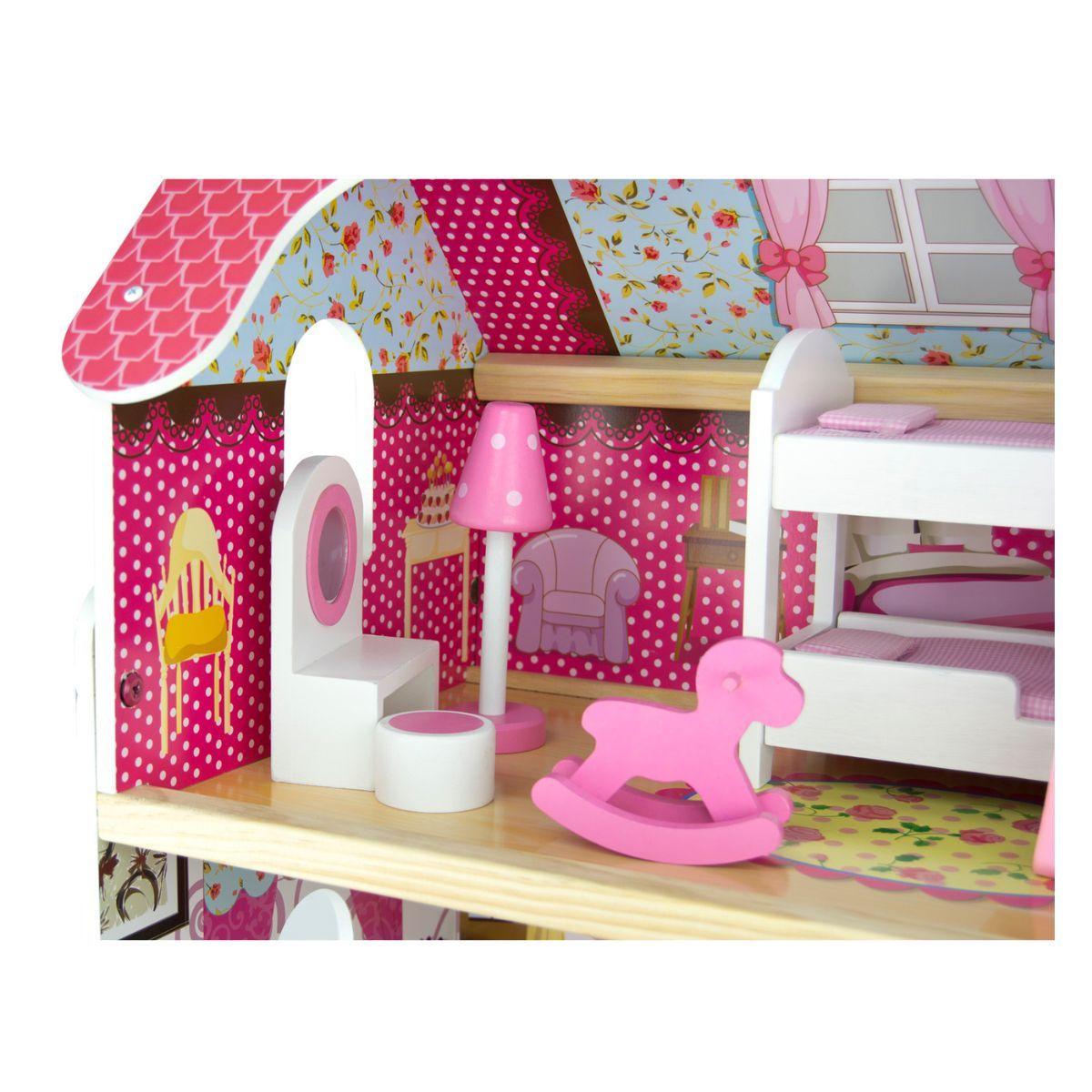 Casa Muñeca Madera 3 Pisos Juguete Niña Regalo-2