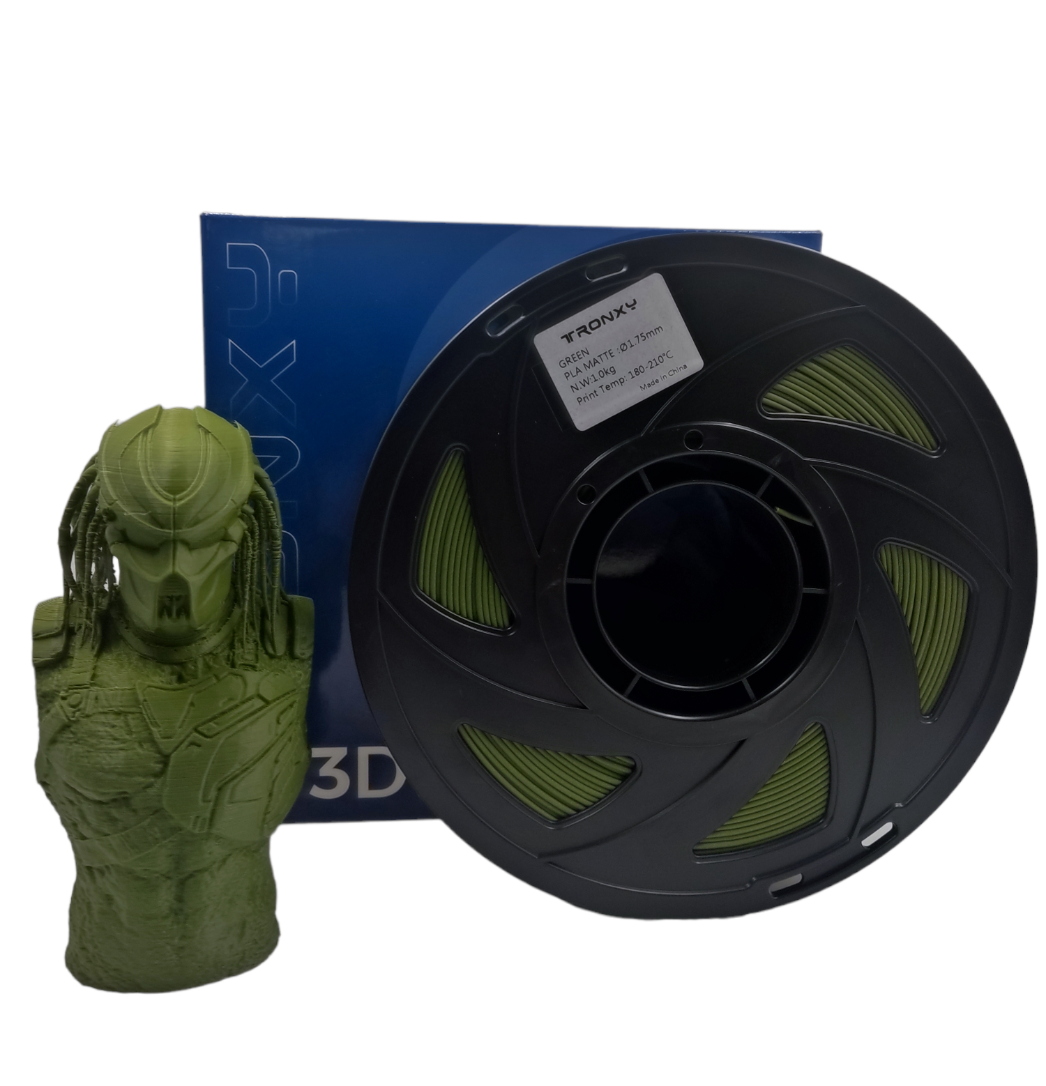 Filamento Tronxy Pla Mate Verde-1