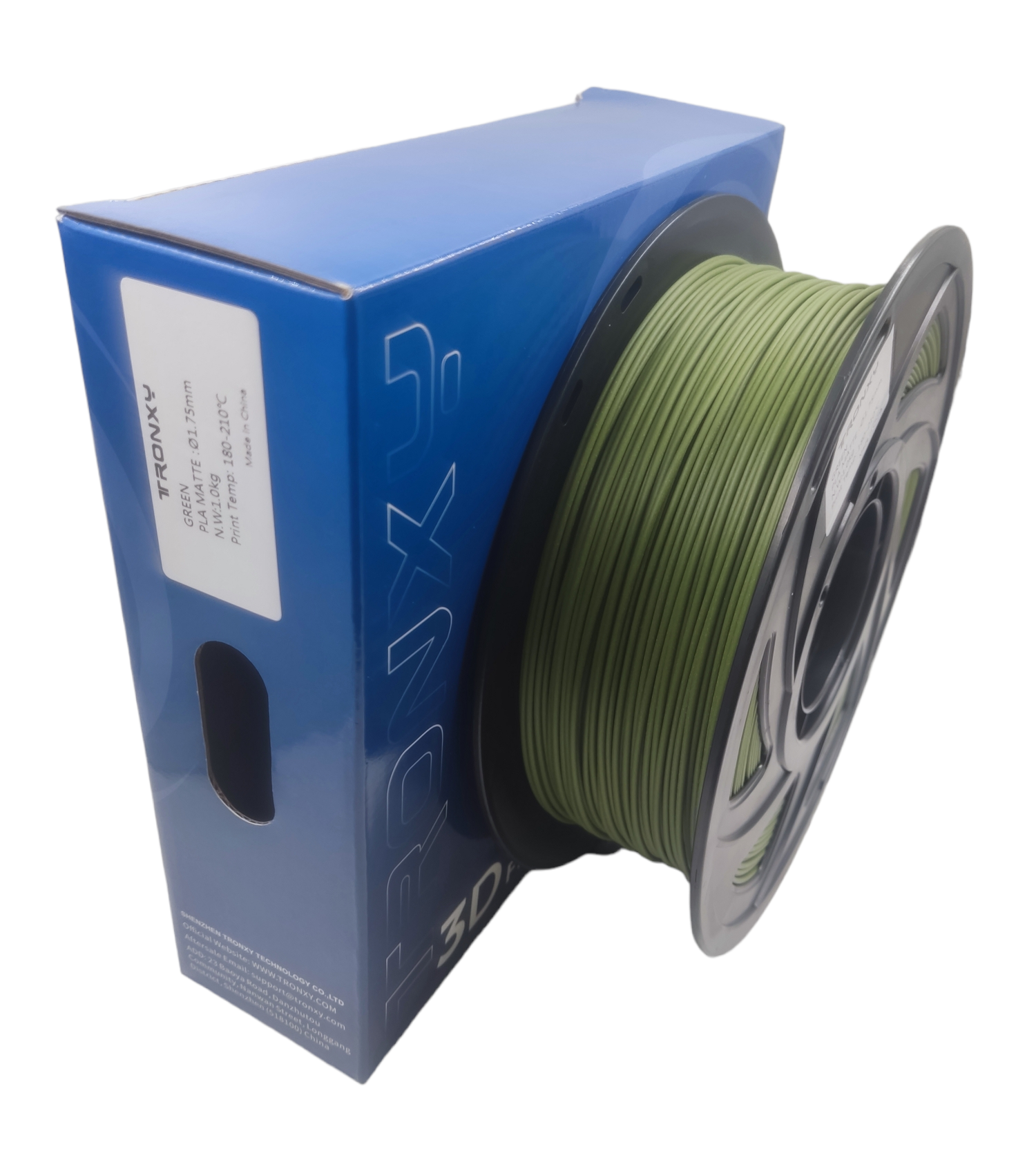 Filamento Tronxy Pla Mate Verde-2