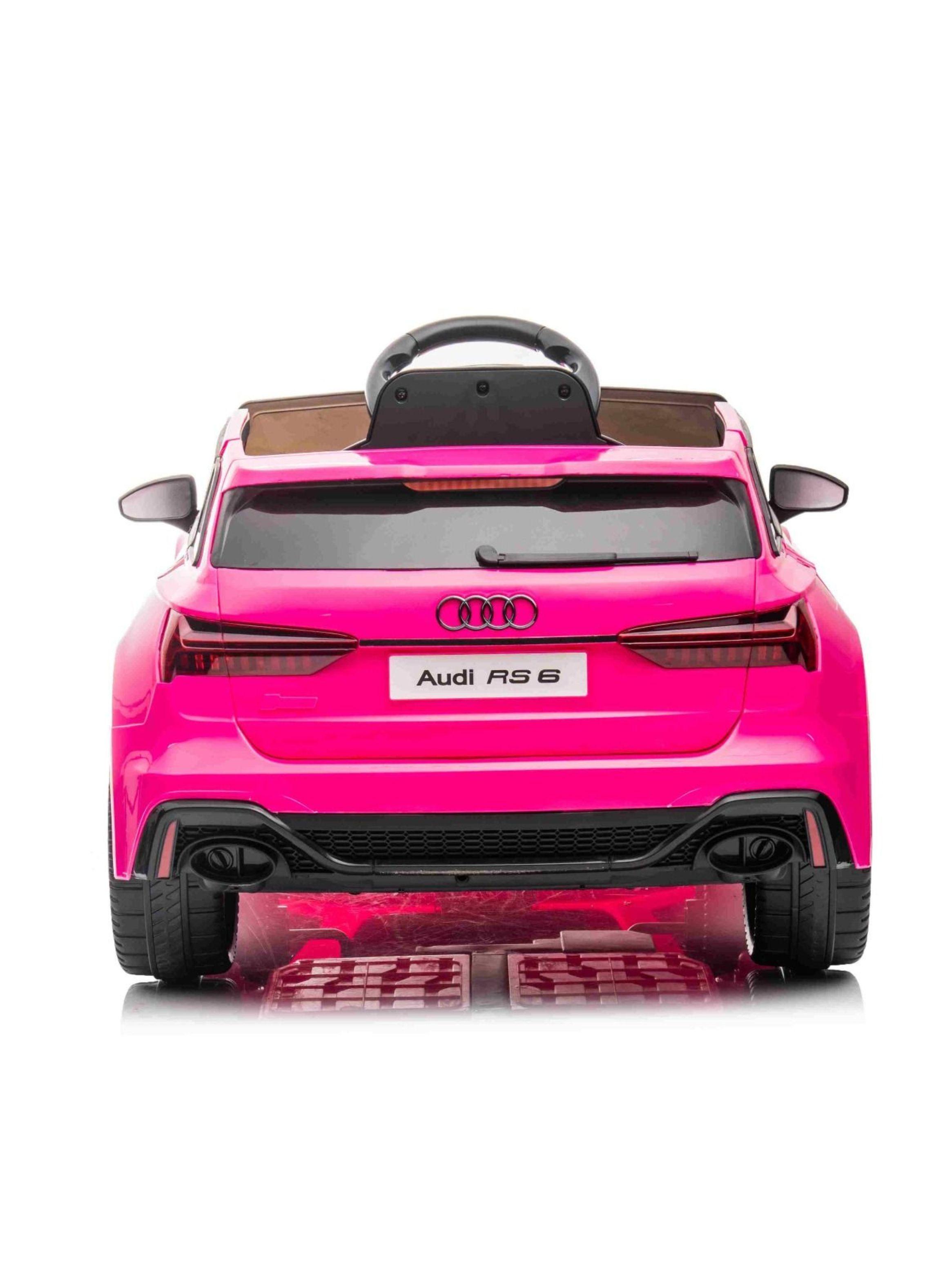 Auto Eléctrico Audi RS6- Rosado-3