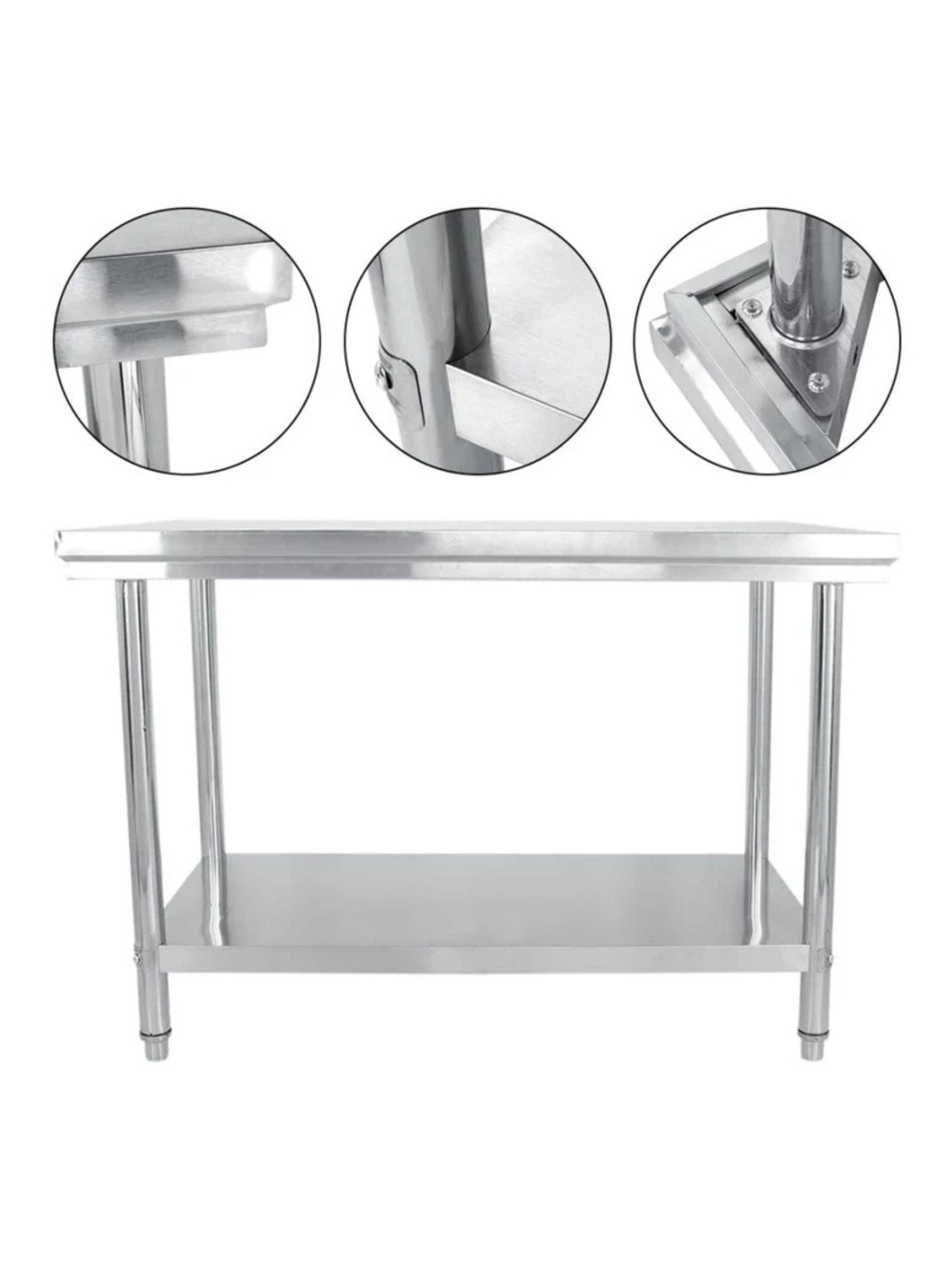 Mesón Central Acero Inox 180cm Negocio, BOZZO-3