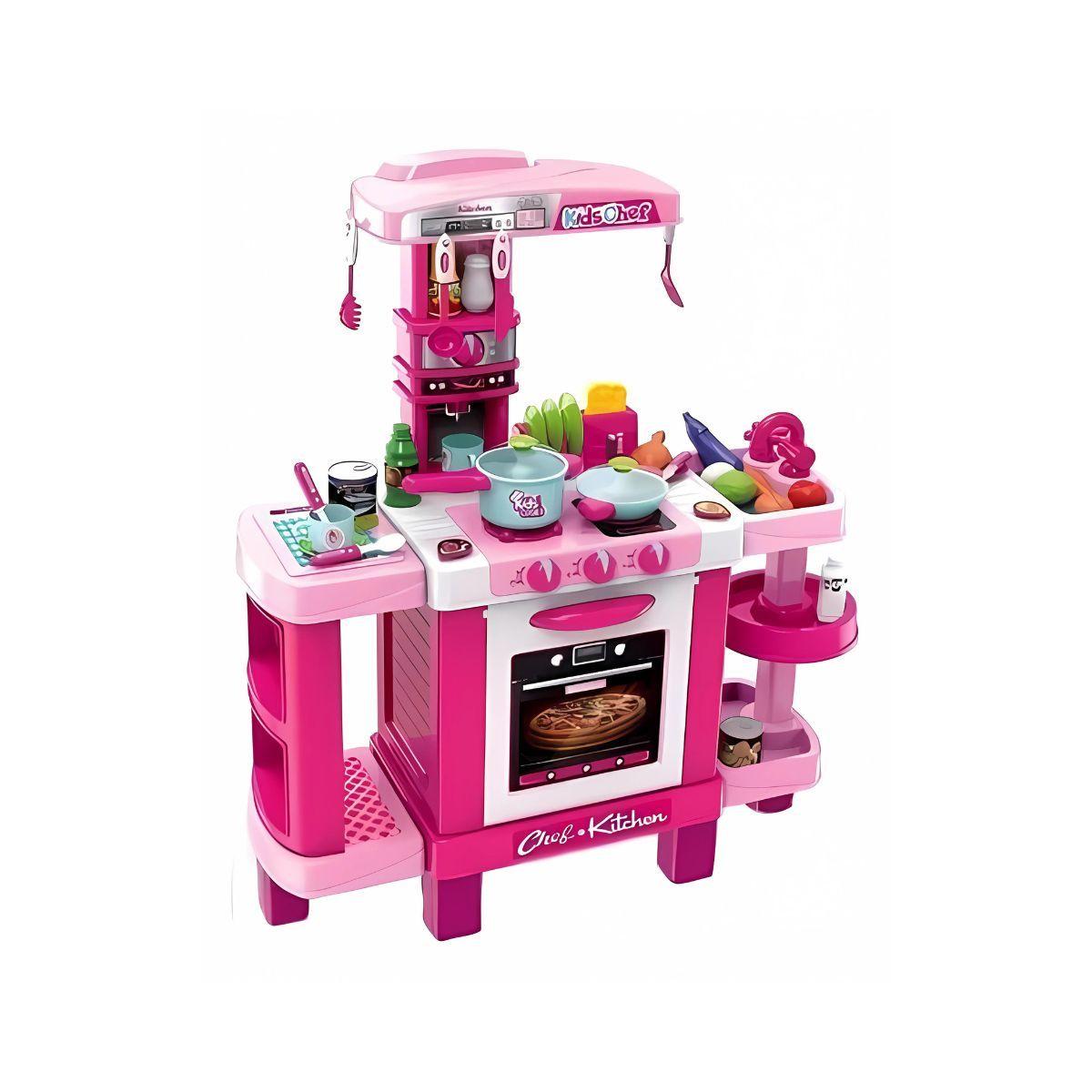 Set Juego De Cocina Grande, Little Chef, Luz Y Sonido 29 Pcs-2