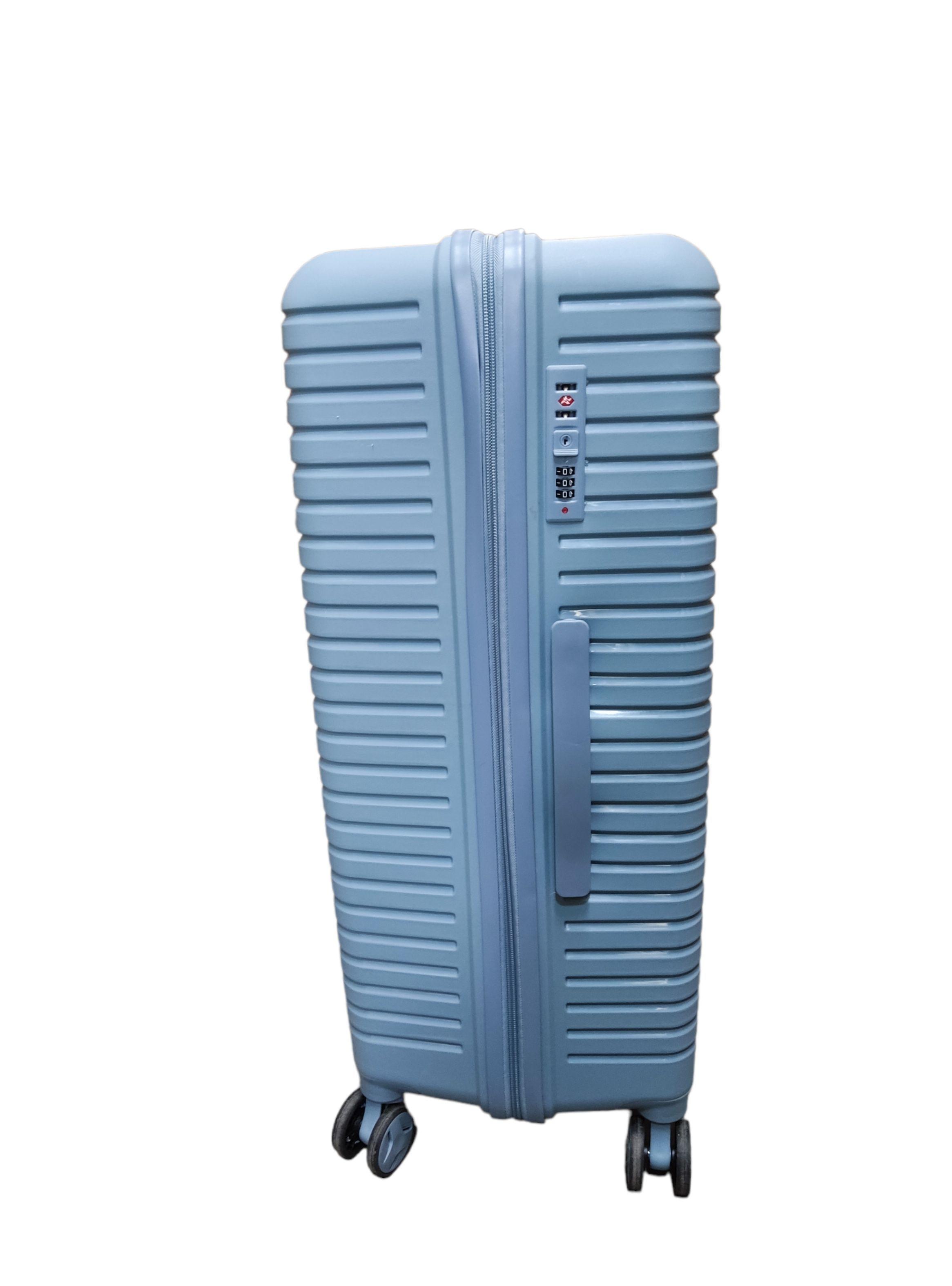 Set 3 Maletas Abs Ruedas 360°- AZUL HUMO-2