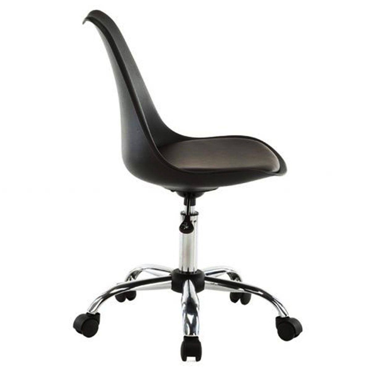 Silla Tulip de Escritorio, Oficina- Negra-2