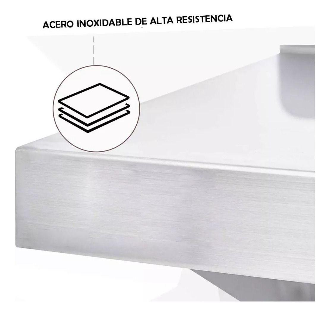 Repisa Mural Acero Inox 140cm, Restaurant BOZZO-2