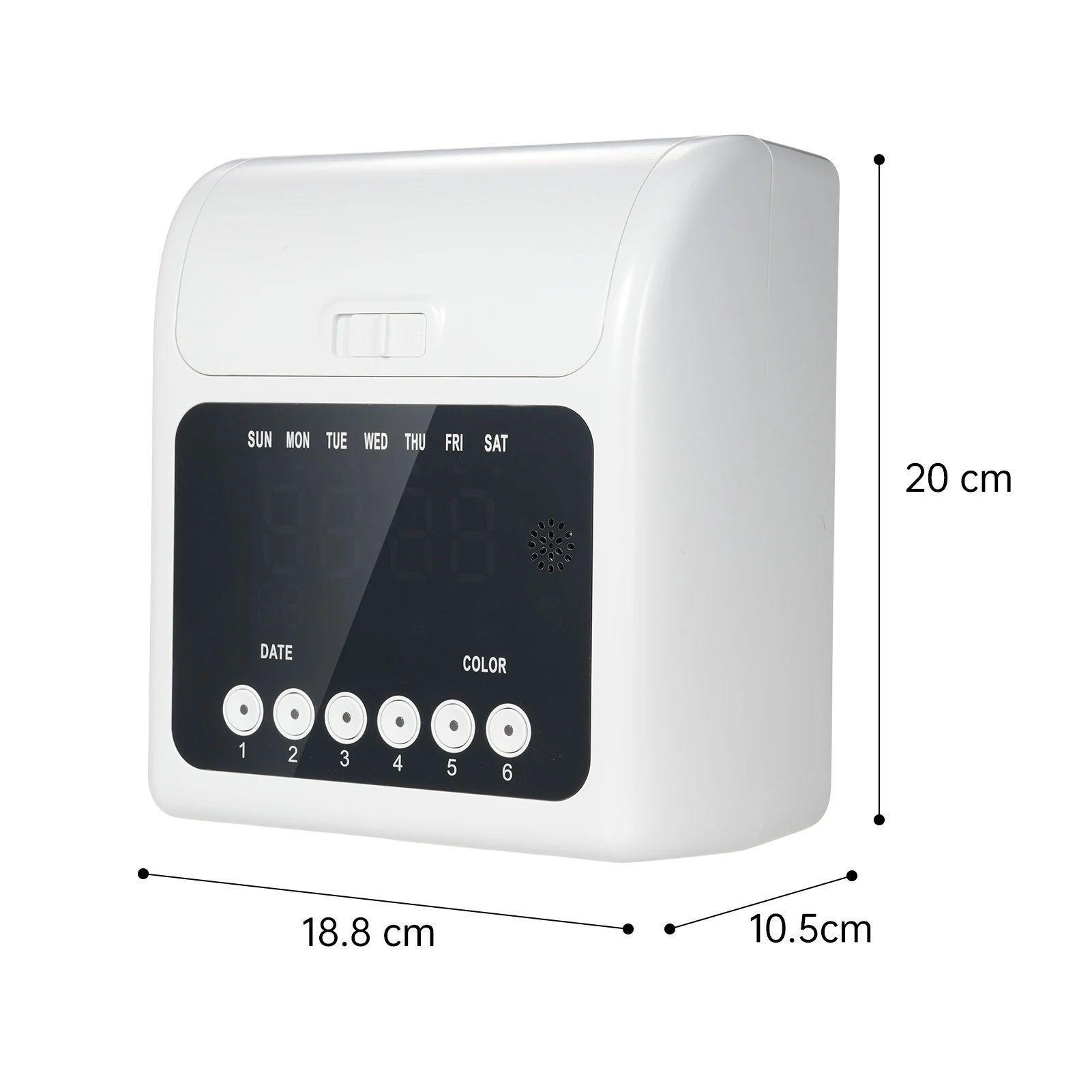 Reloj Control De Asistencia Con Tarjetero + 100 Tarjetas-2