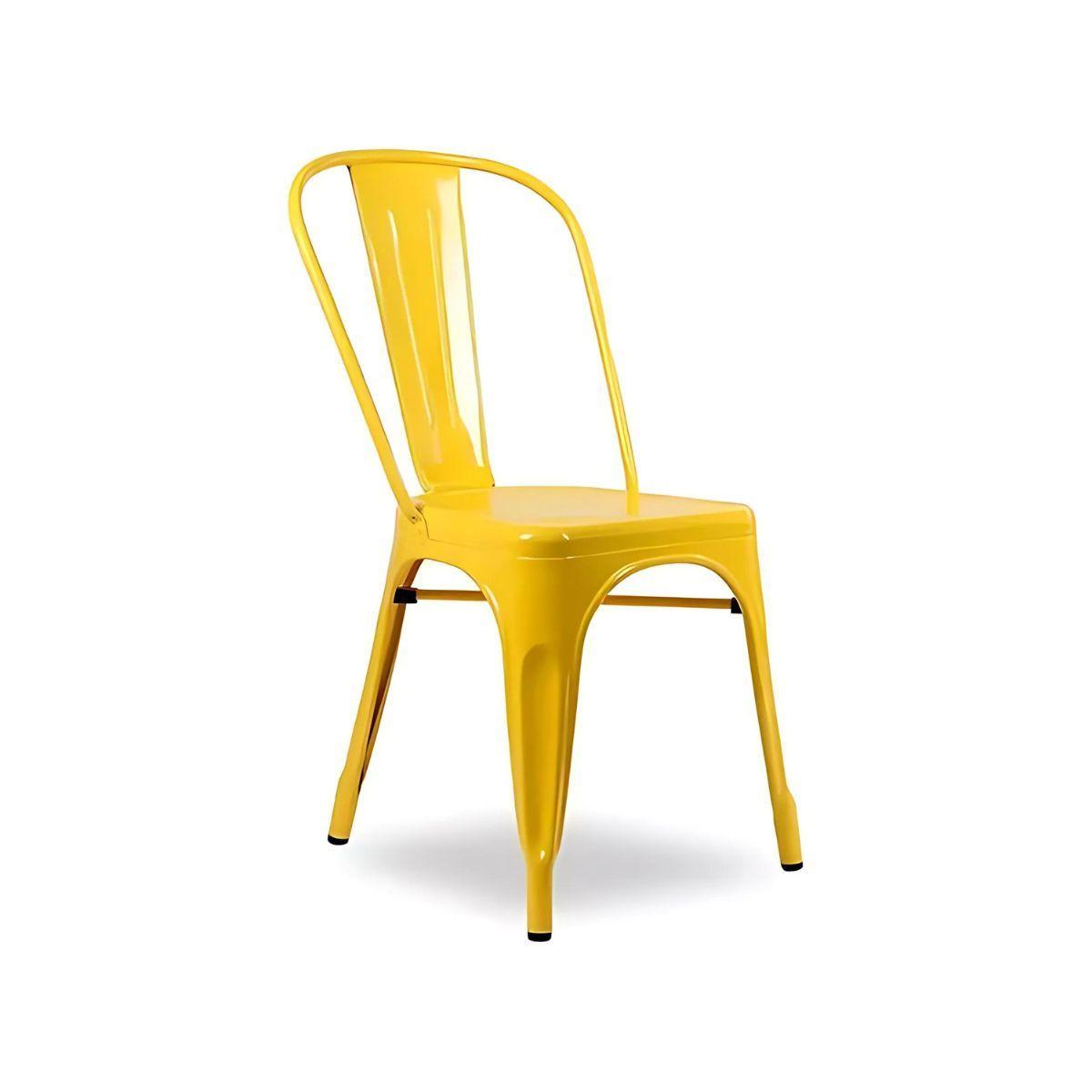 Pack 4 Sillas Tolix Amarillas, Comedor, Evento, Restaurant-1