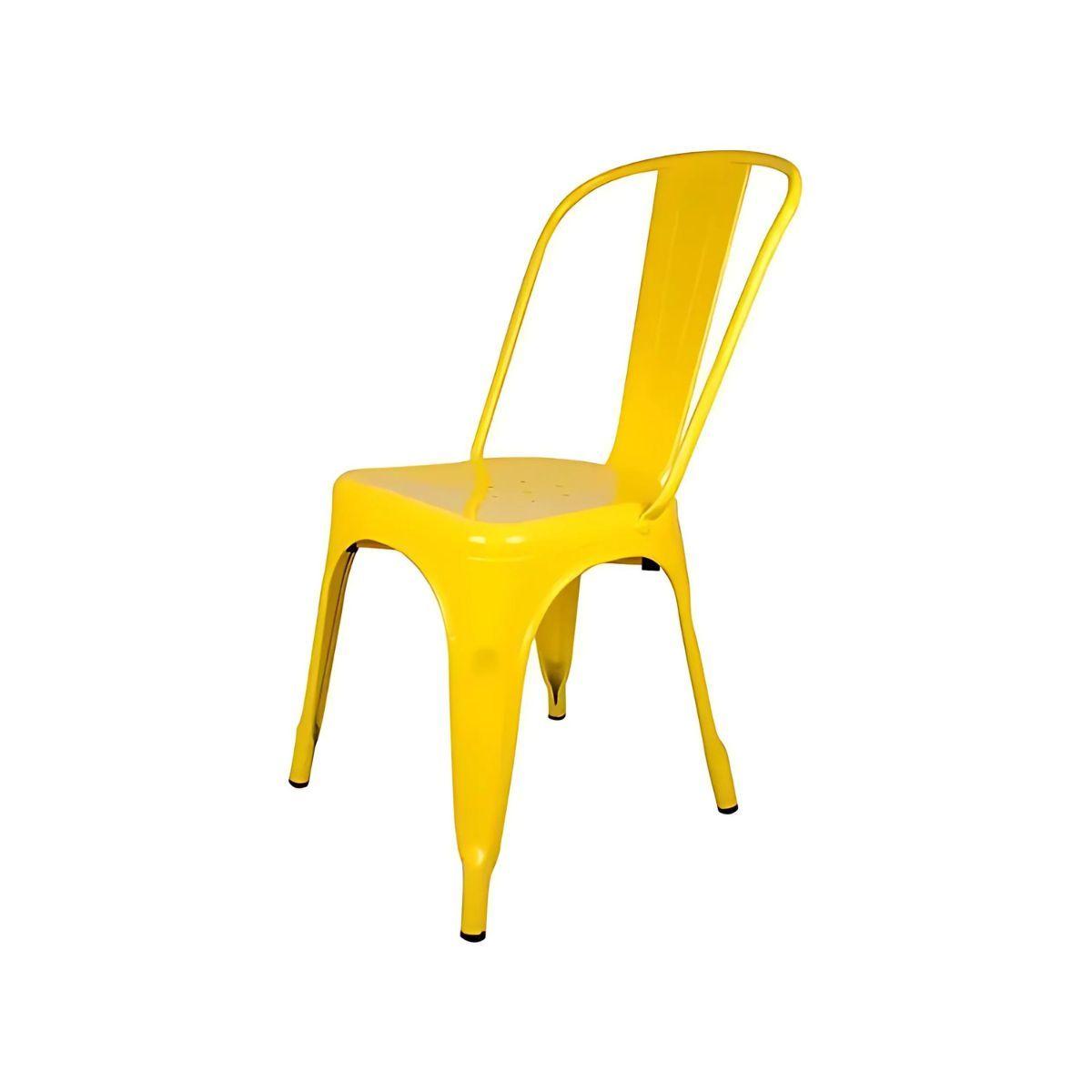 Pack 4 Sillas Tolix Amarillas, Comedor, Evento, Restaurant-2