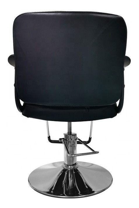 Silla Barberia, Salon Peluqueria Profesional Slim Negra-2