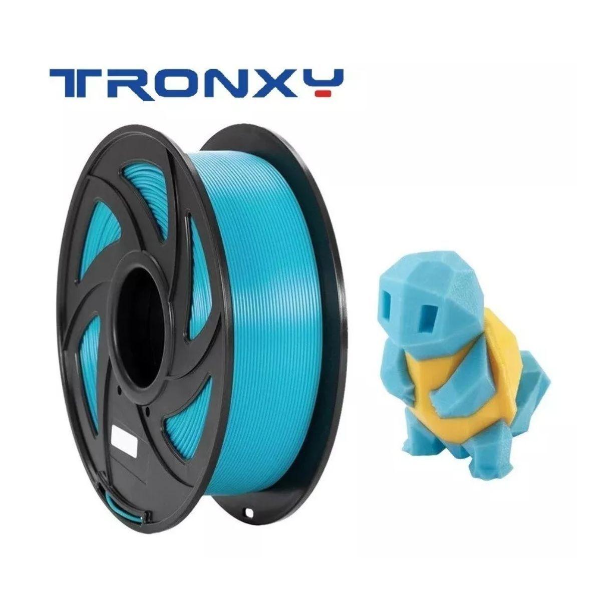 Filamento 3d Pla Tronxy De 1.75mm Y 1kg Water Blue-0