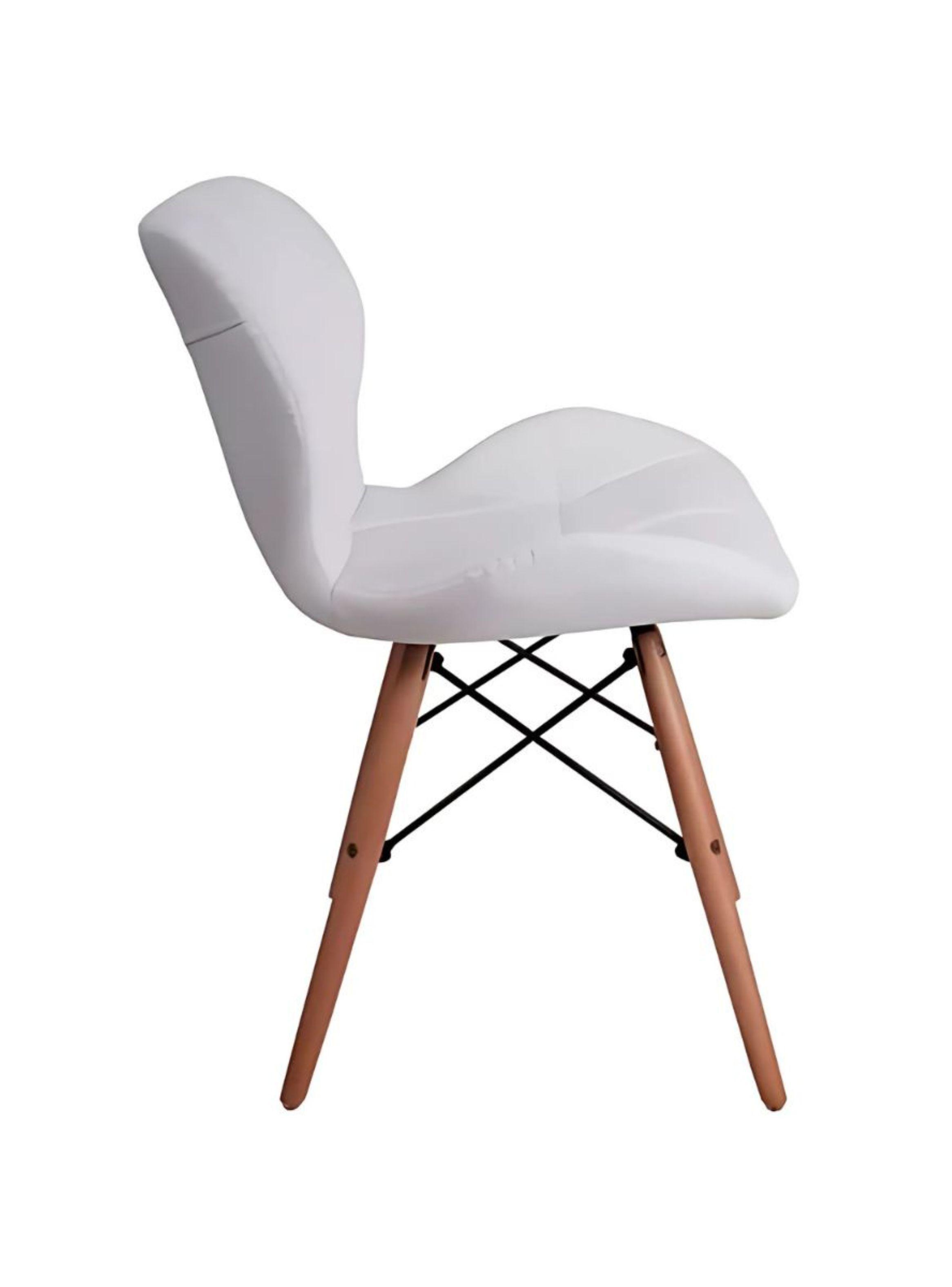 Pack 4 Sillas Eames Aviador Mariposa Comedor- Blanca-2