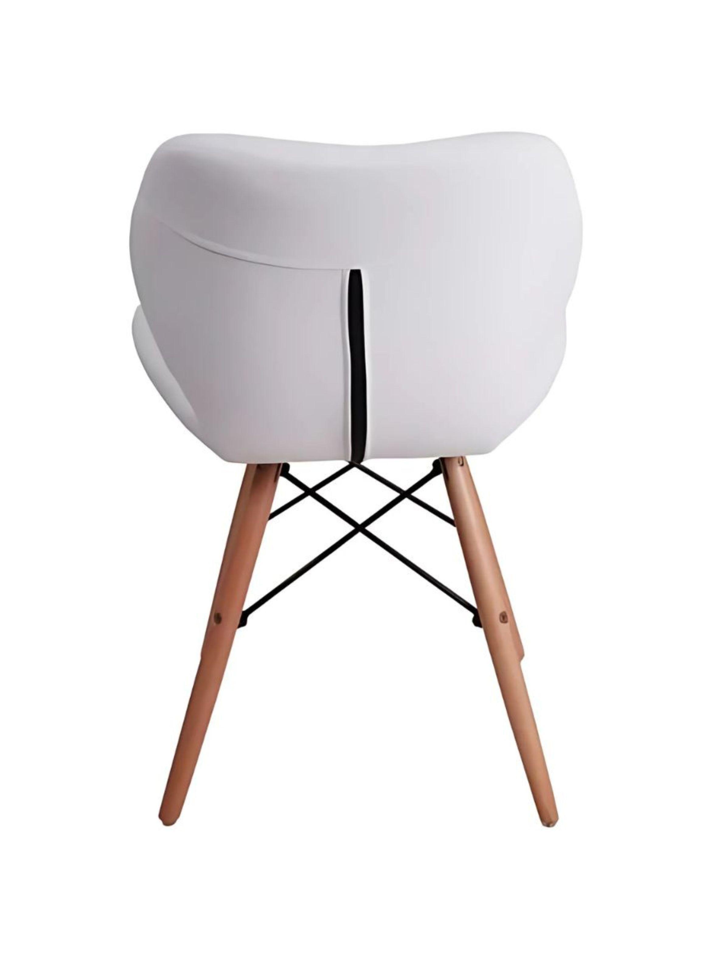 Pack 4 Sillas Eames Aviador Mariposa Comedor- Blanca-3