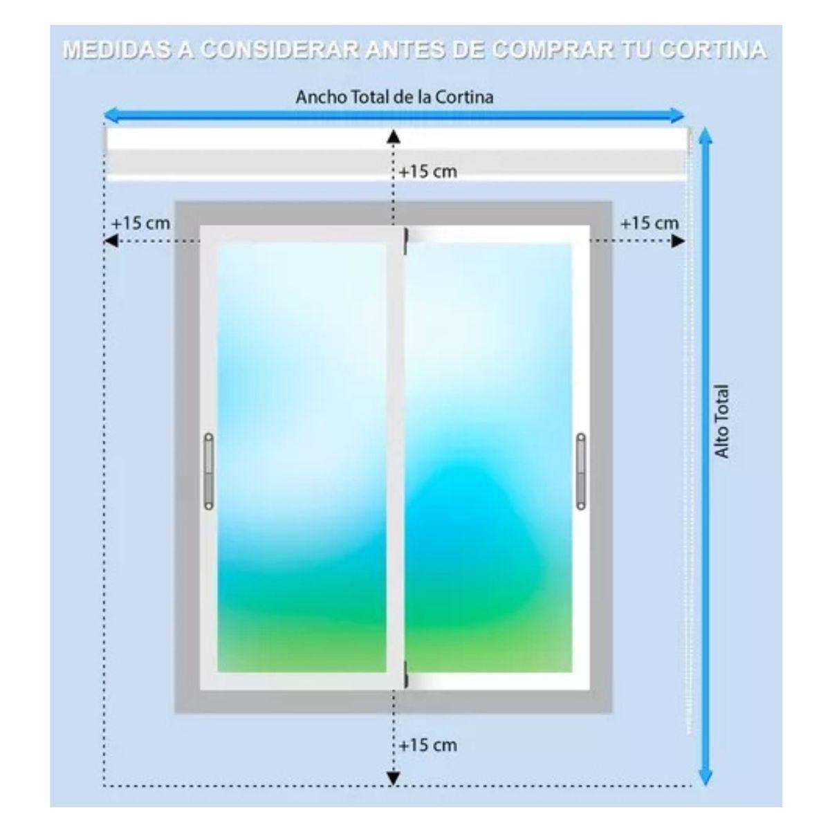 Cortina Roller Zebra  90x240cm - Gris-2