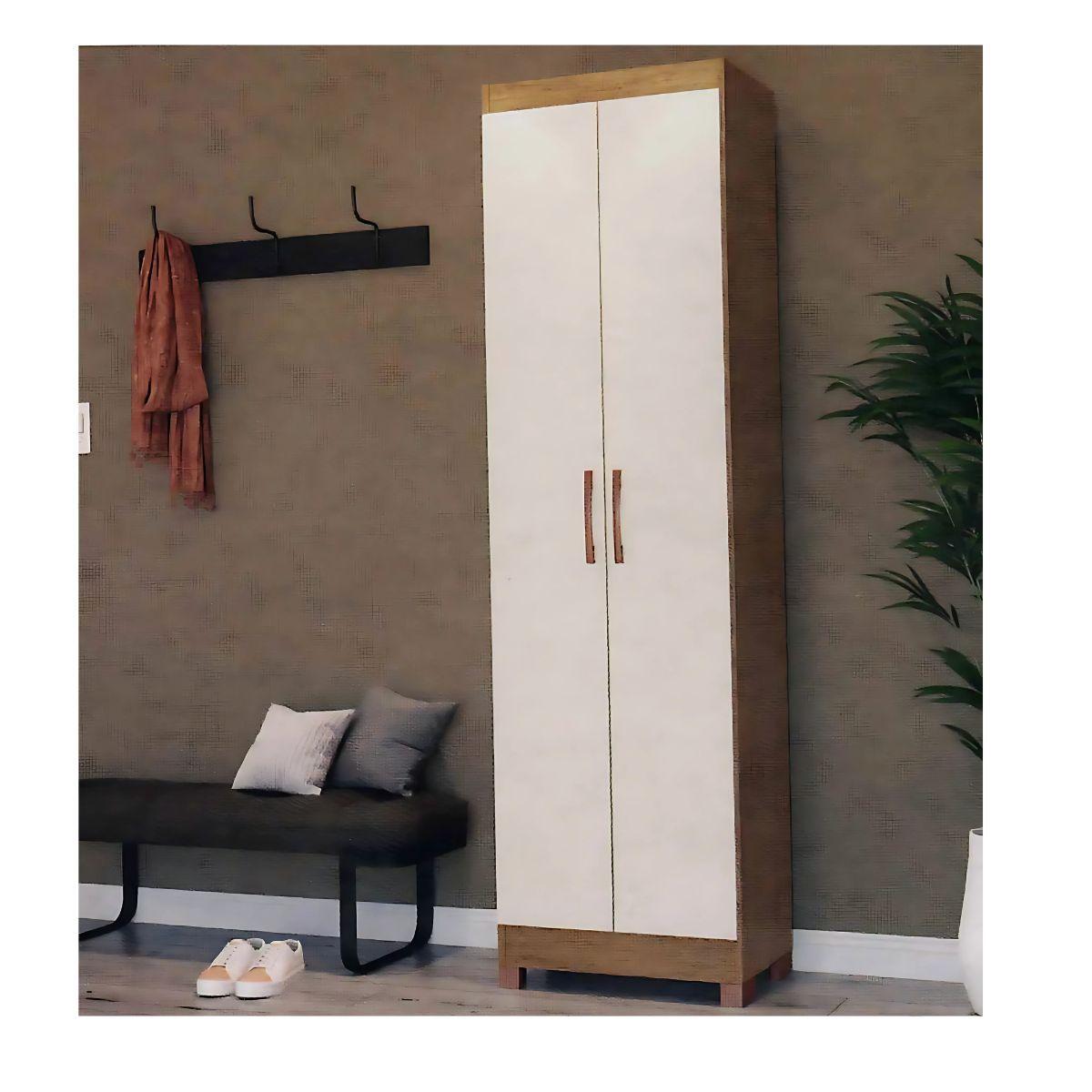Mueble Multiuso Ibiza 2 Puertas- Crema/ Café-2