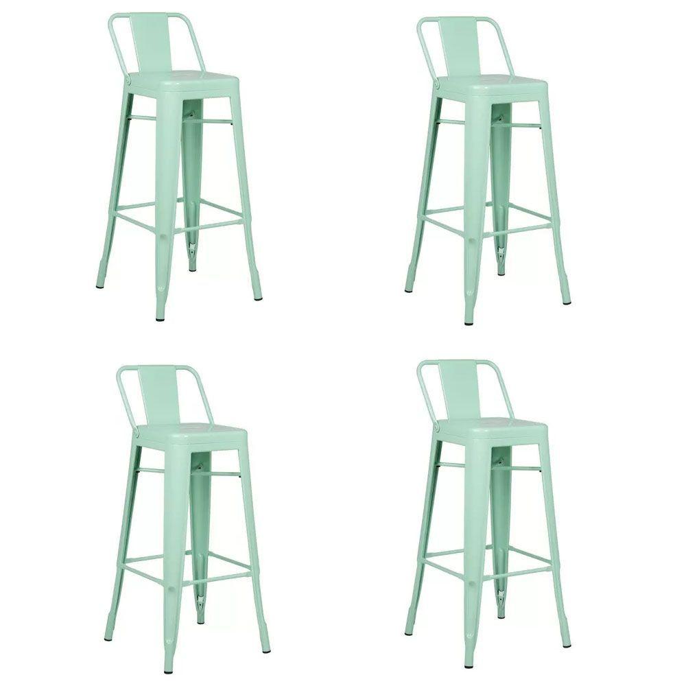 Pack 4 Pisos Tolix Respaldo Bajo Menta-0