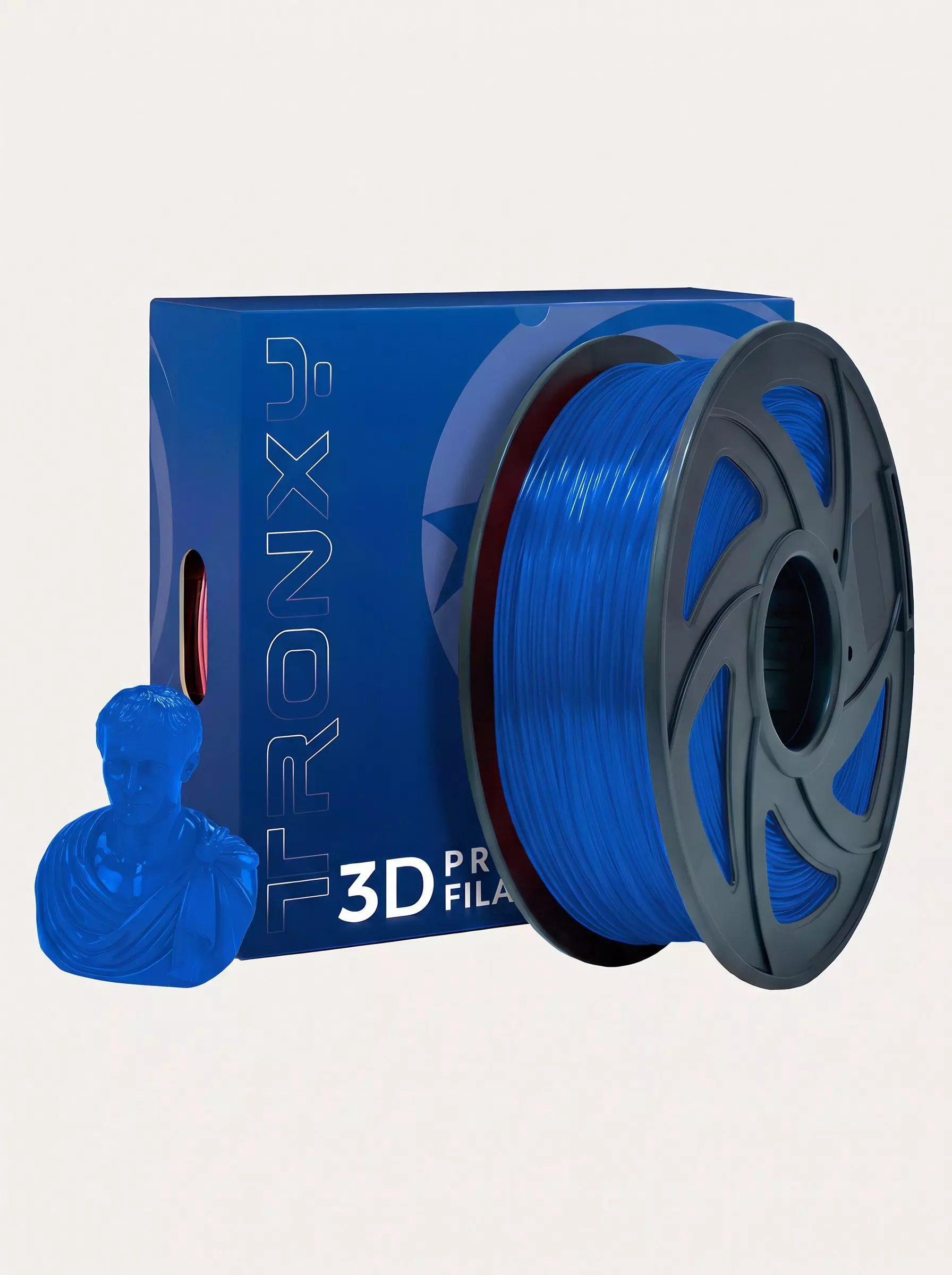 Filamento Tronxy Petg Azul Transparente-3