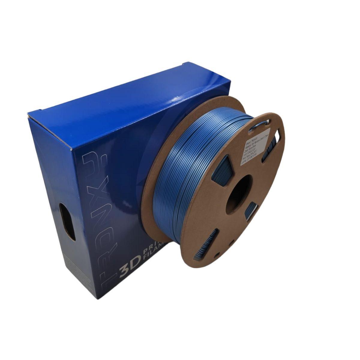Filamento 3d Pla Seda Arcoiris Tronxy De 1.75mm Y 1kg-  BLUE/SILVER-2