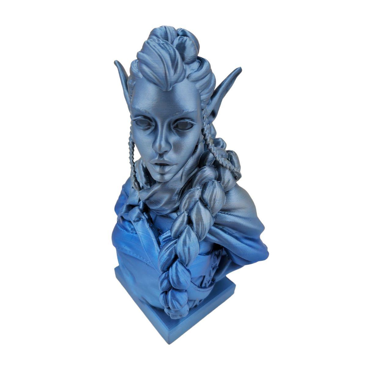 Filamento 3d Pla Seda Arcoiris Tronxy De 1.75mm Y 1kg-  BLUE/SILVER-1