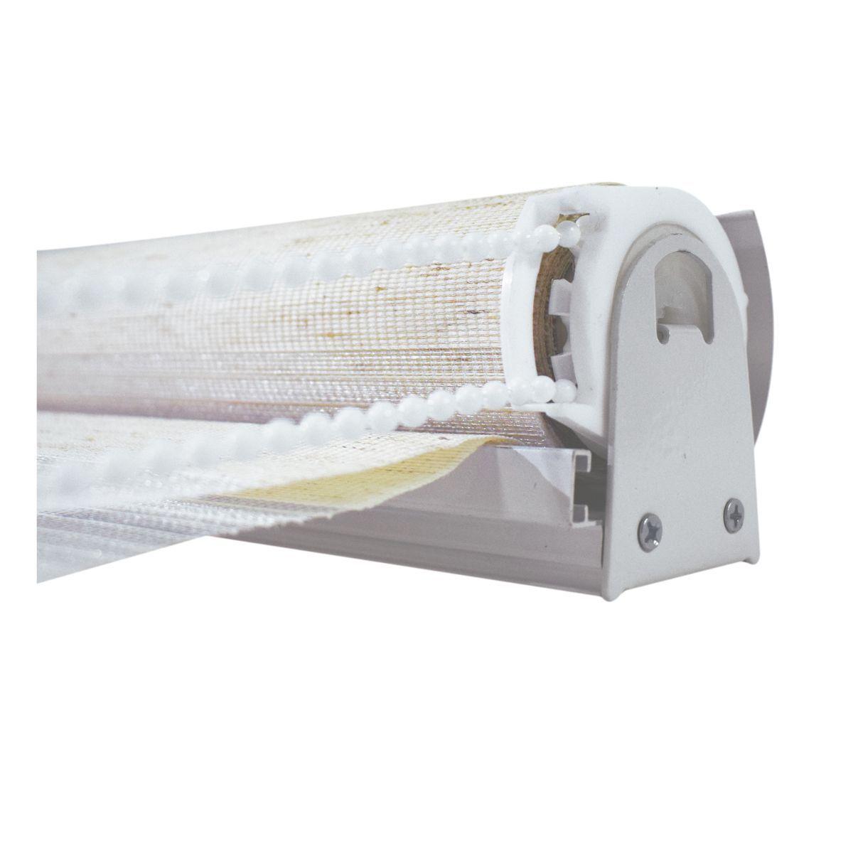 Cortina Roller Zebra Blackout 90x240cm - Blanco-2