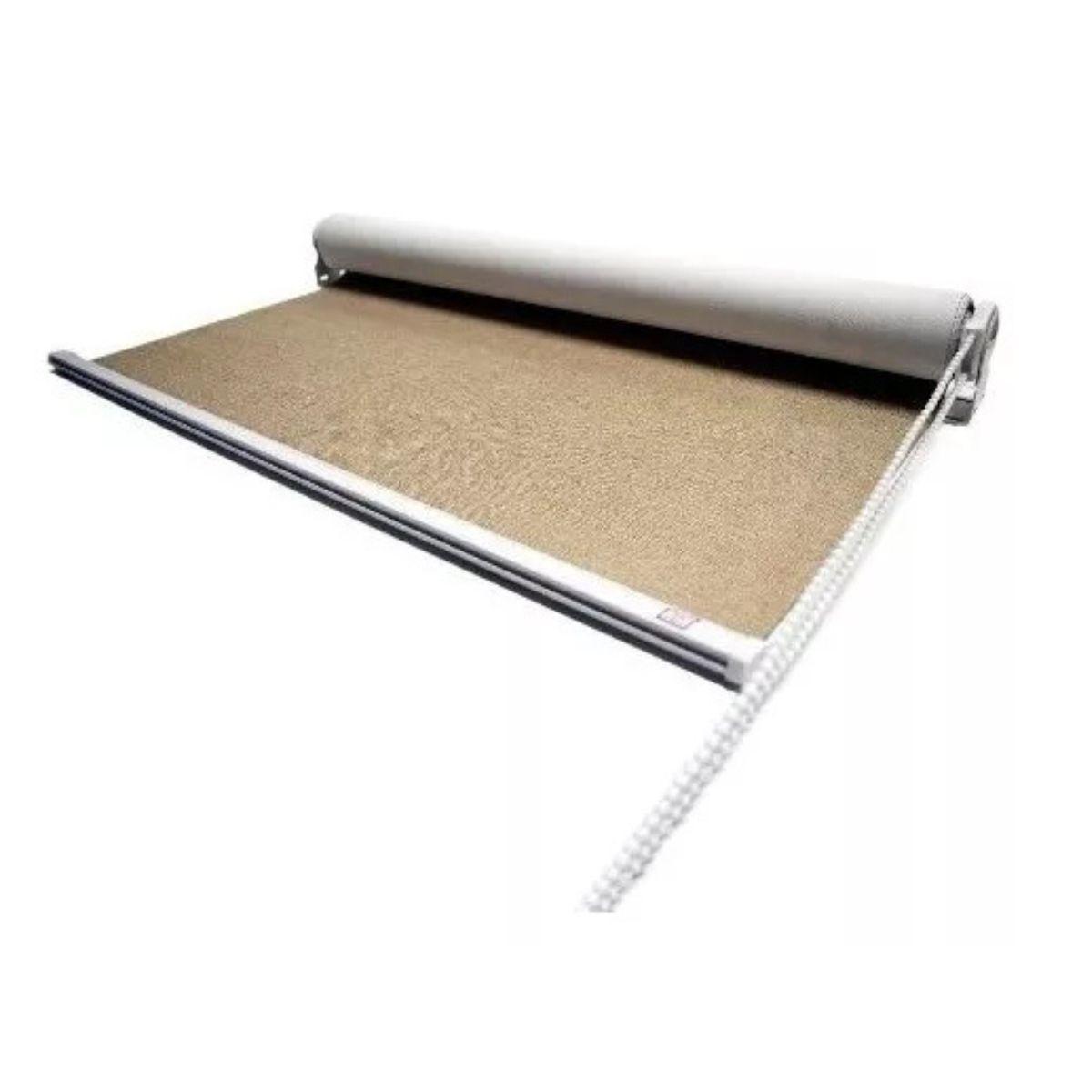 Cortina Roller Blackout Textura 120x240cm - Café-0