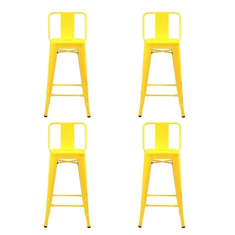 Pack 4 Pisos Taburetes Tolix 66 Cm- Amarillo-0