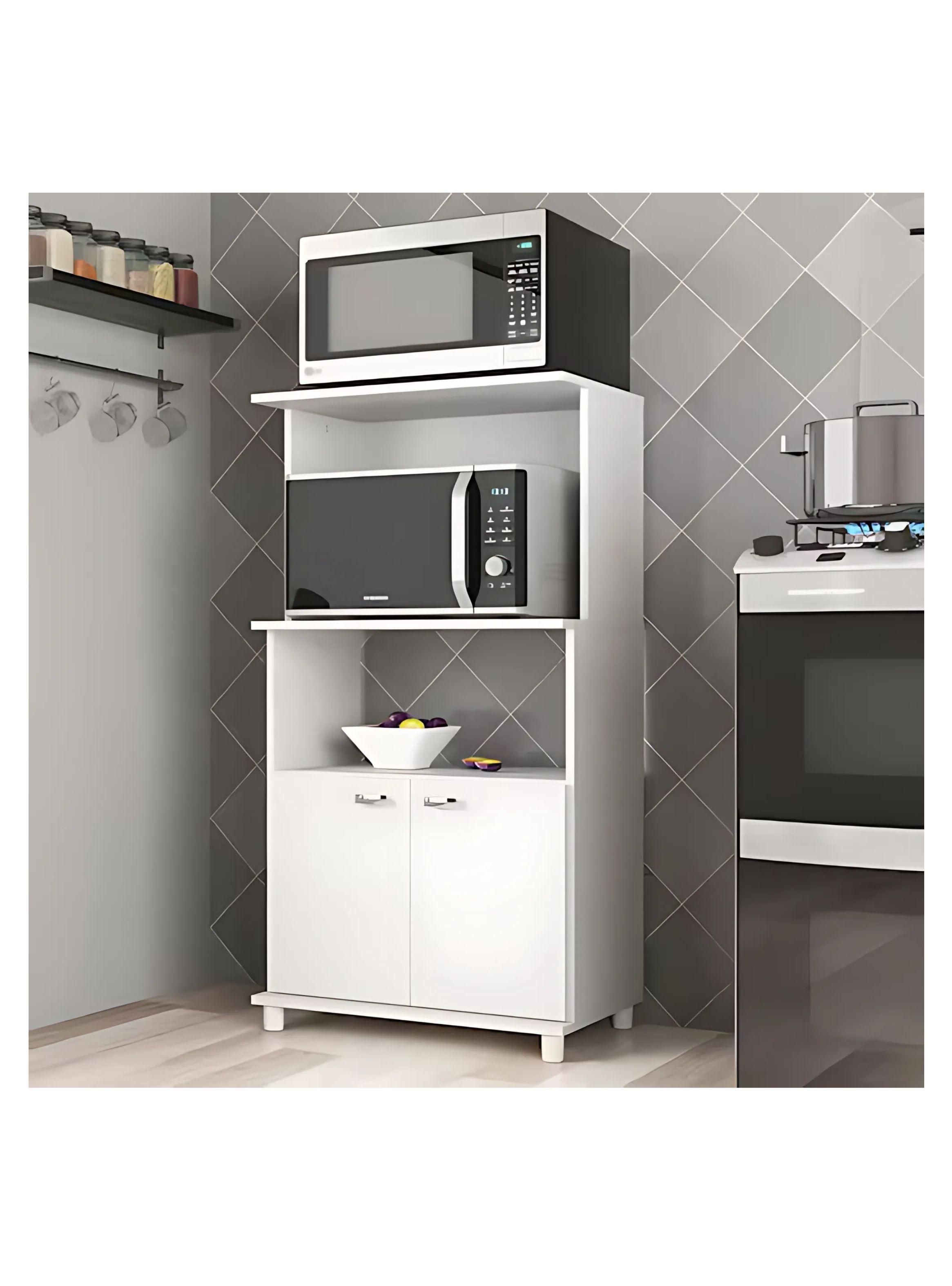 Mueble Para Microondas Blanco-3