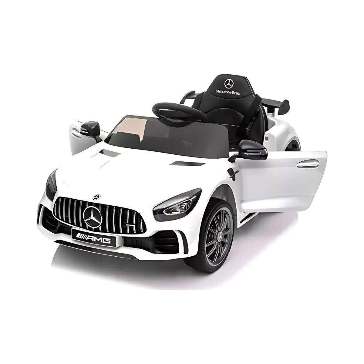 Auto Mercedes Benz Amg Gtr Eléctrico Blanco Original Niño-2