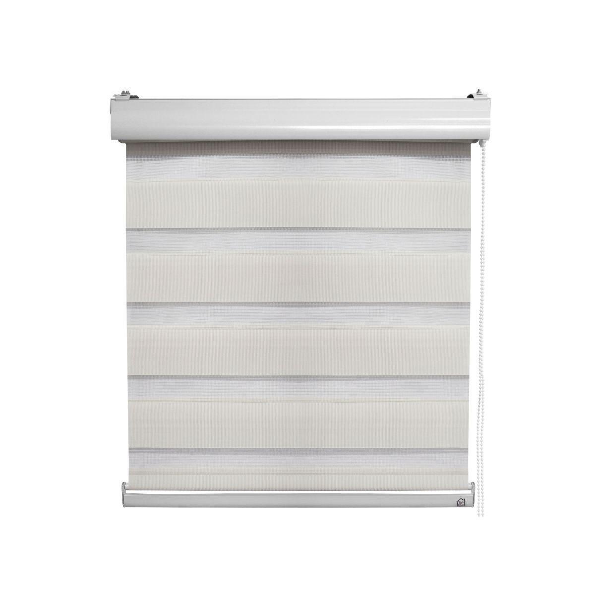 Cortina Roller Zebra 240x240cm Beige Crudo,-2
