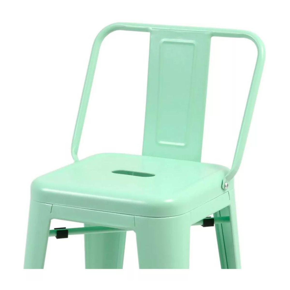 Pack 4 Pisos Tolix Menta, Respaldo Bajo, Bar-2