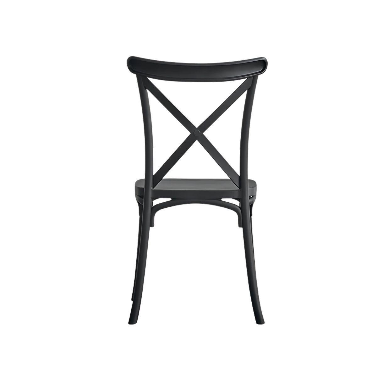 Pack 4 Sillas Crossback Negras-4