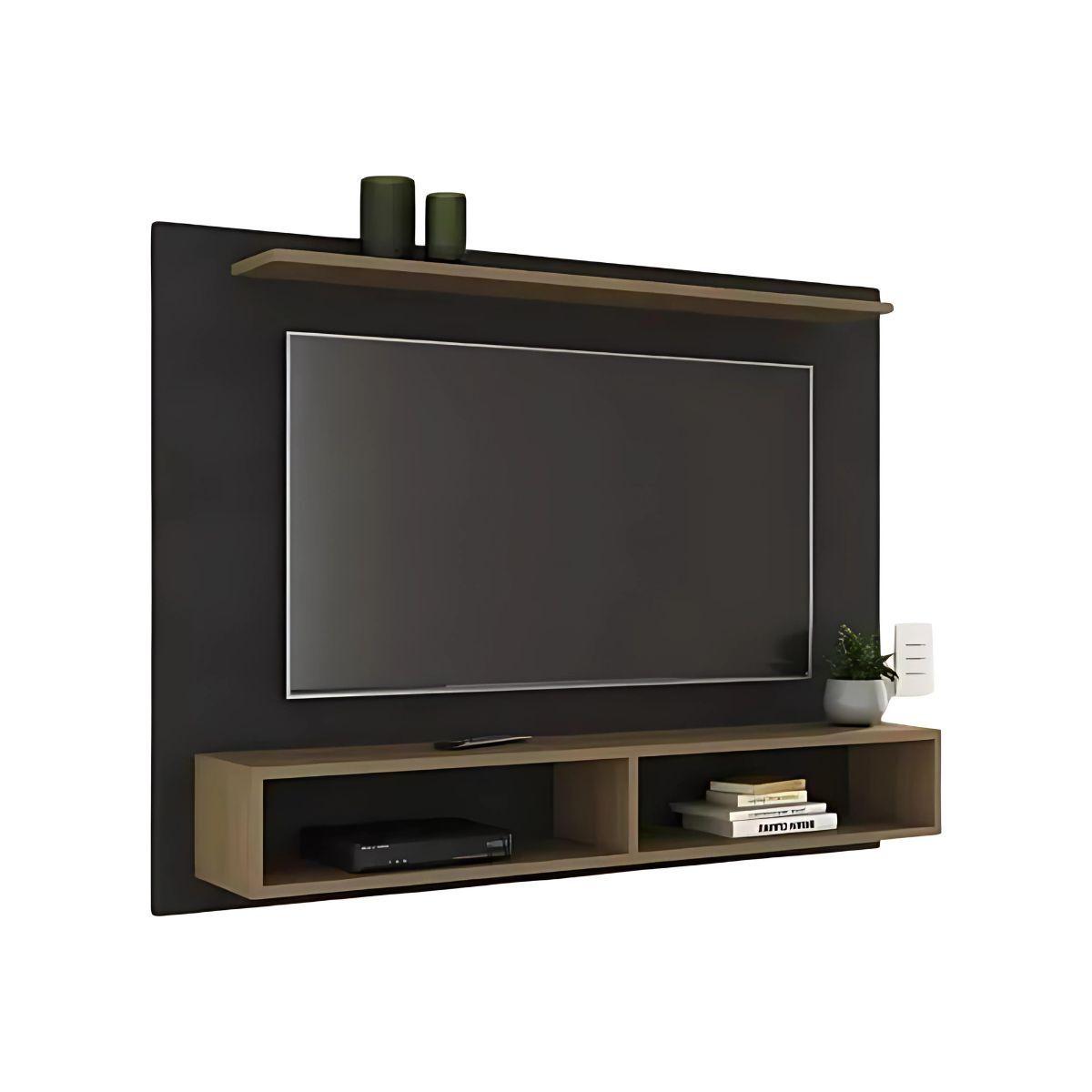 Mueble Rack De Pared Para Tv 43 Pulgadas Negro Florencia-0