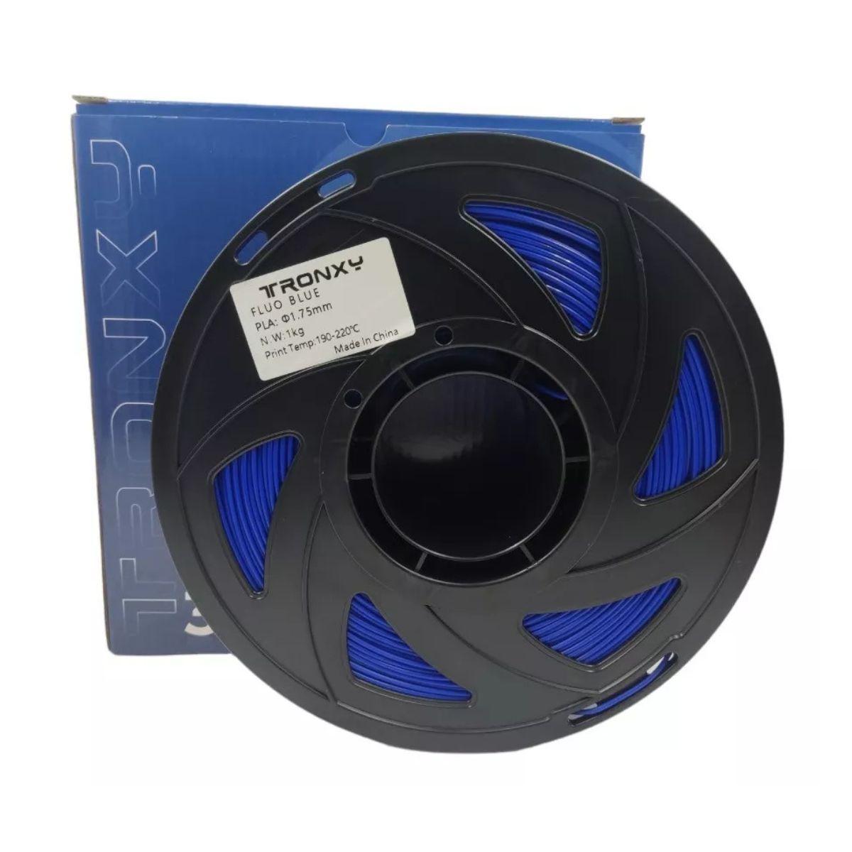 Filamento 3d Pla + Tronxy De 1.75mm Y 1kg- AZUL-2