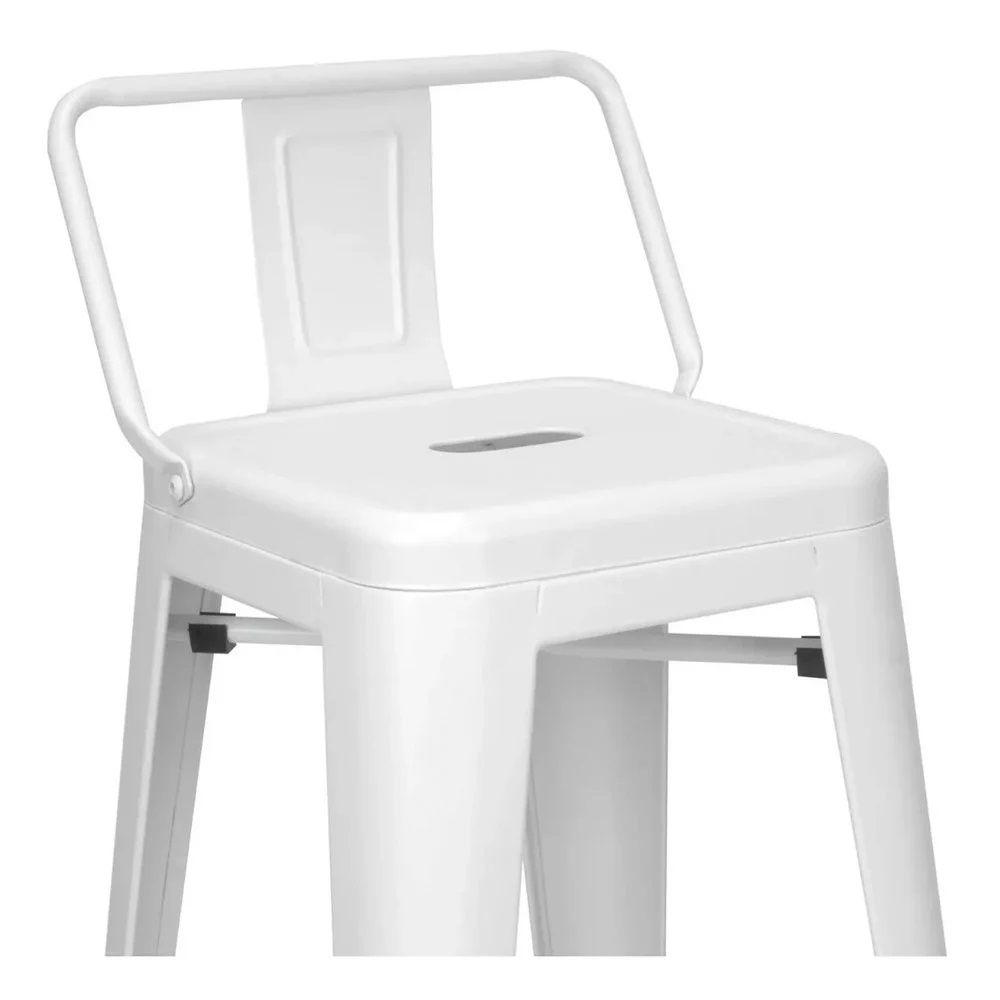Pack 4 Pisos Taburetes Tolix 66 Cm- Blanco-2
