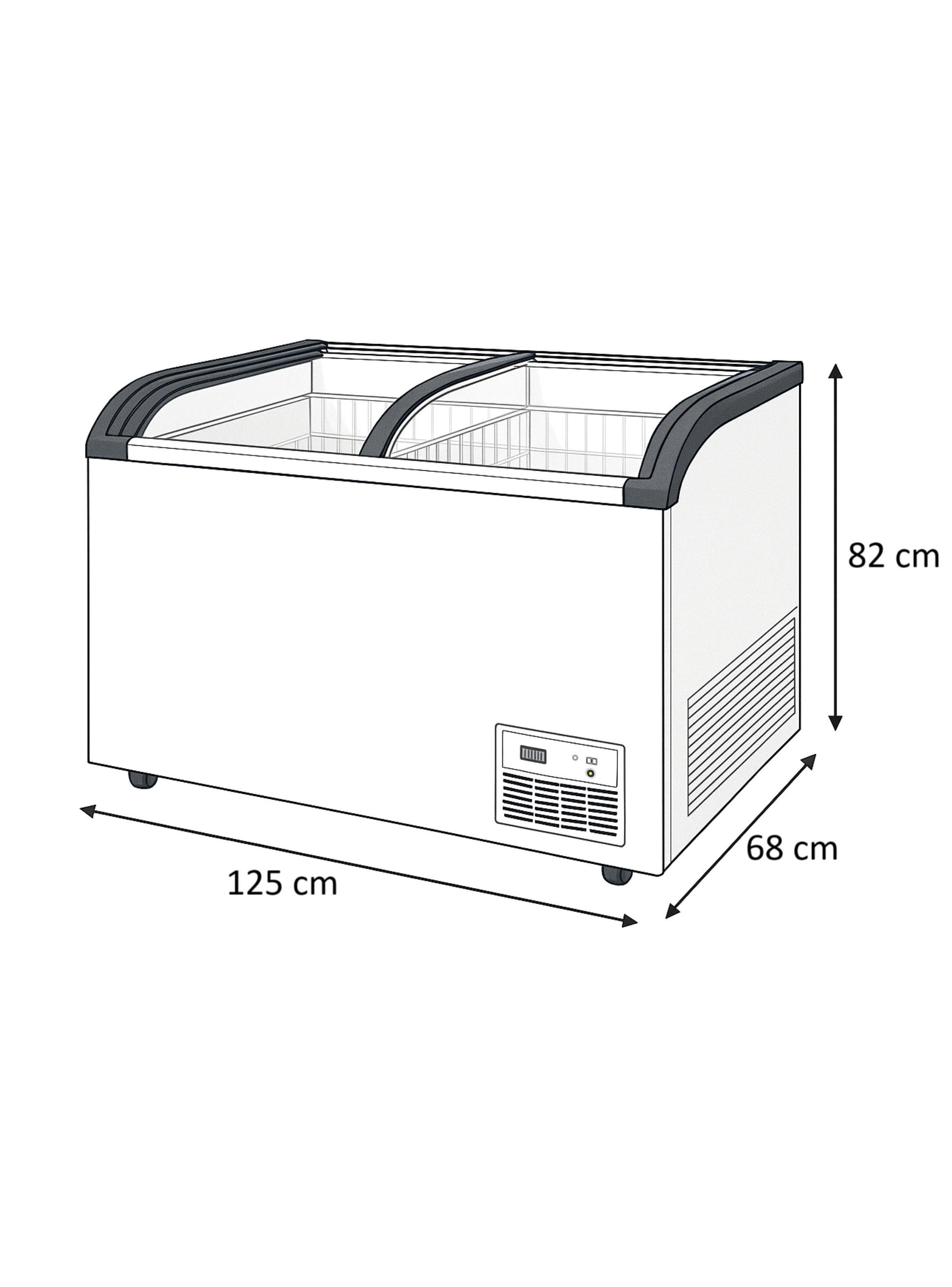 Congeladora Vidrio Curvo Sd 320 Litros BOZZO-3