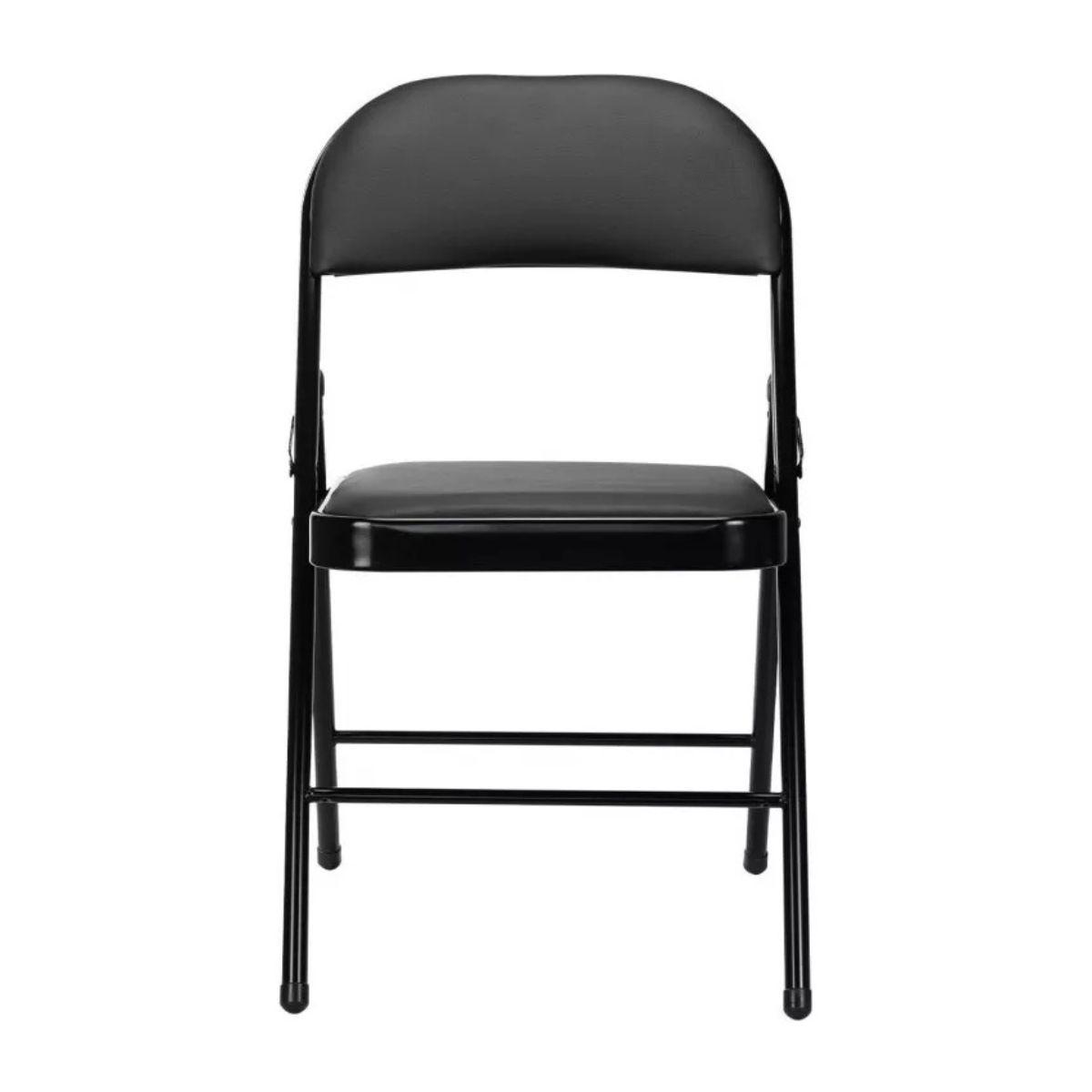 Silla Plegable Negra Alcochada-2
