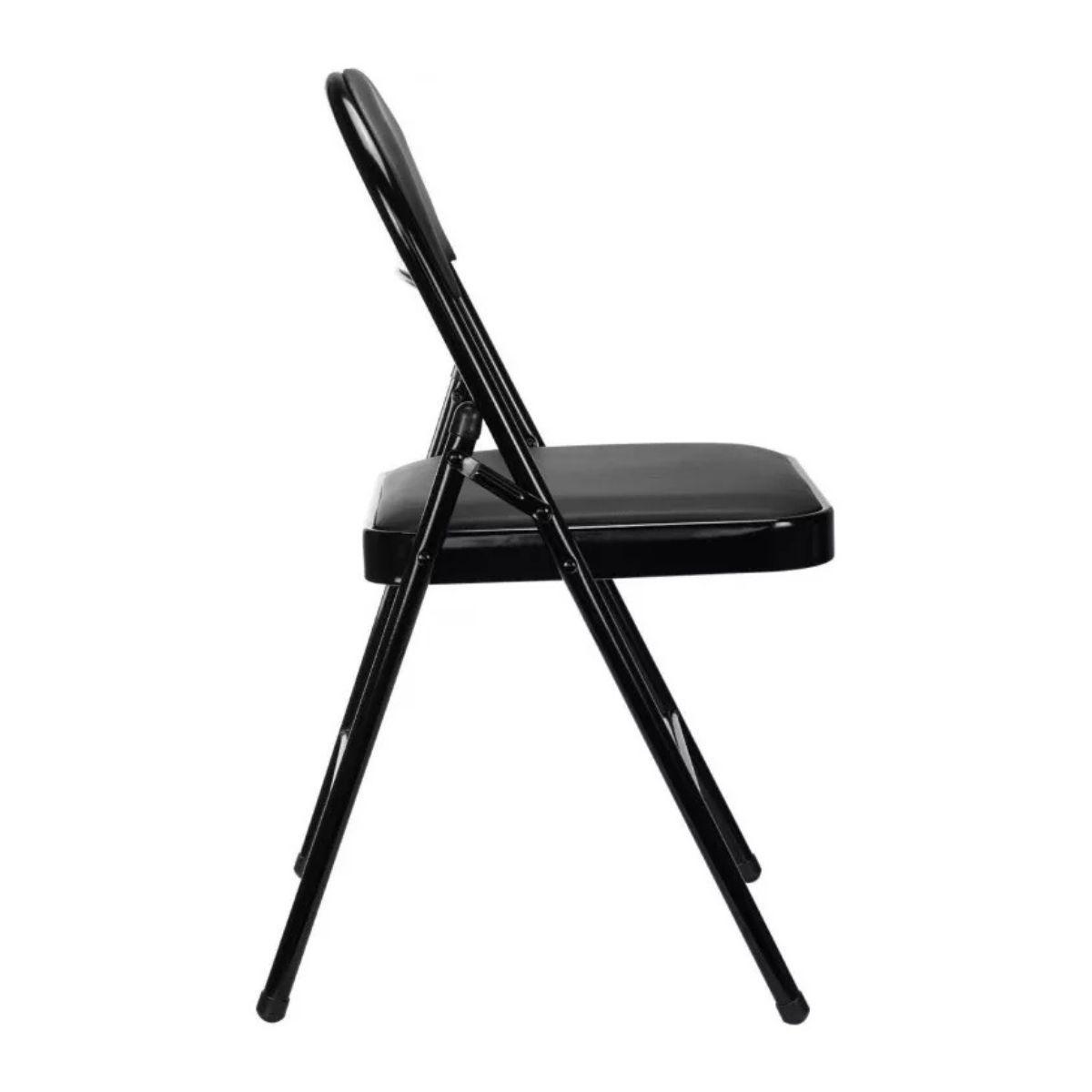 Silla Plegable Negra Alcochada-3