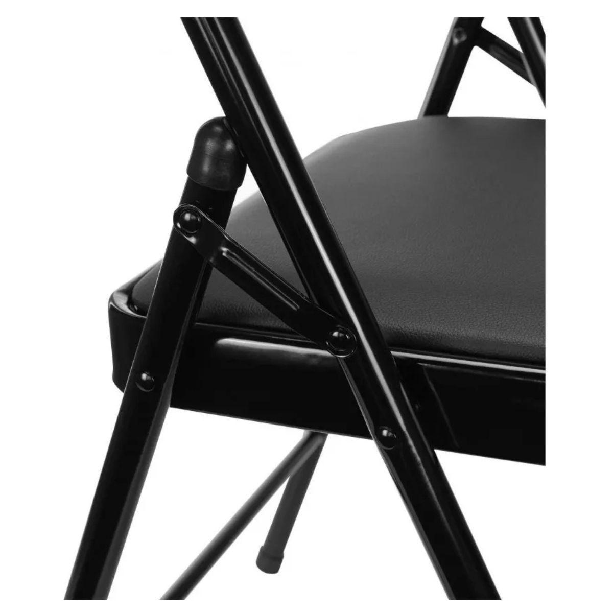 Silla Plegable Negra Alcochada-4