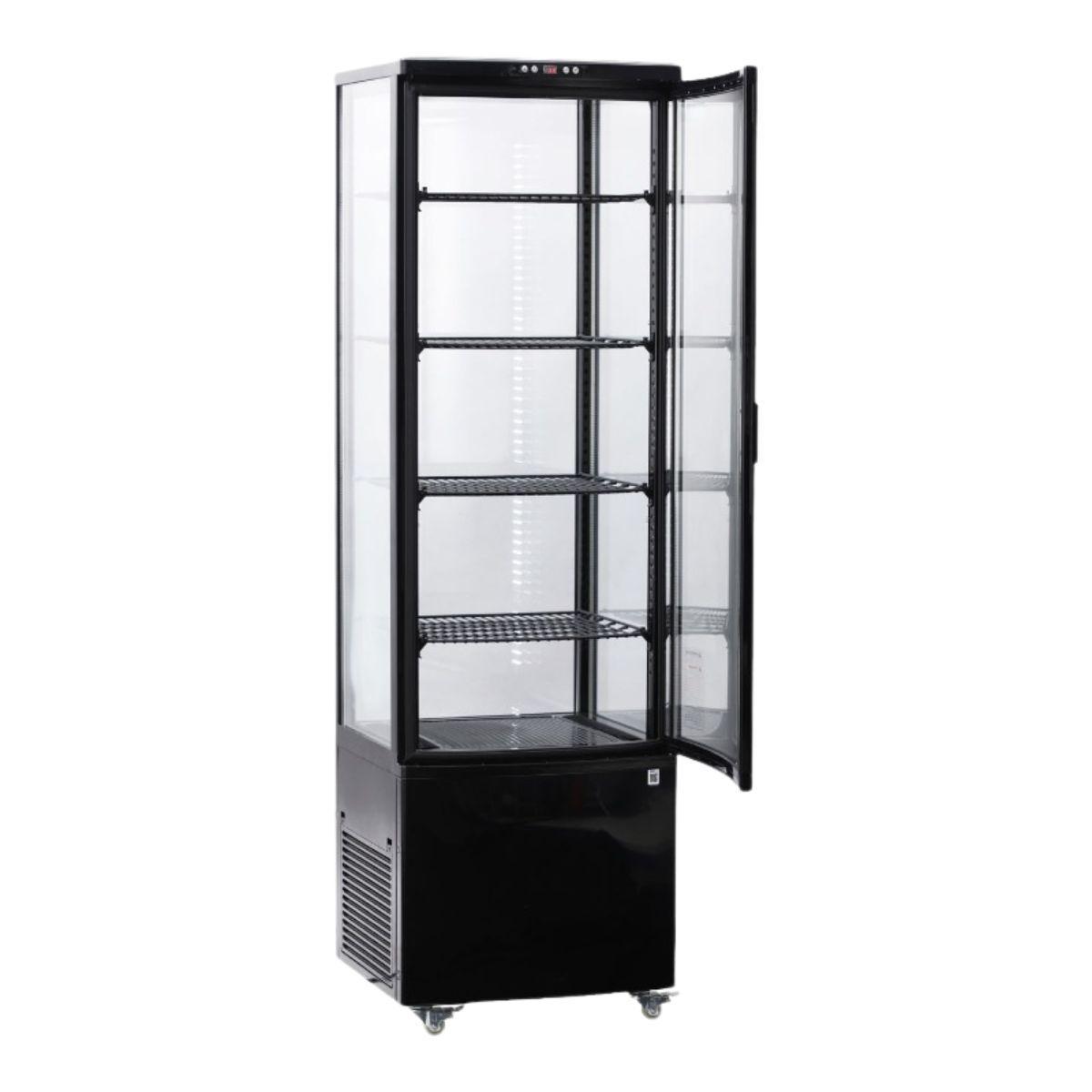 Vitrina Vertical Pastelera R-300 Negra  BOZZO-2