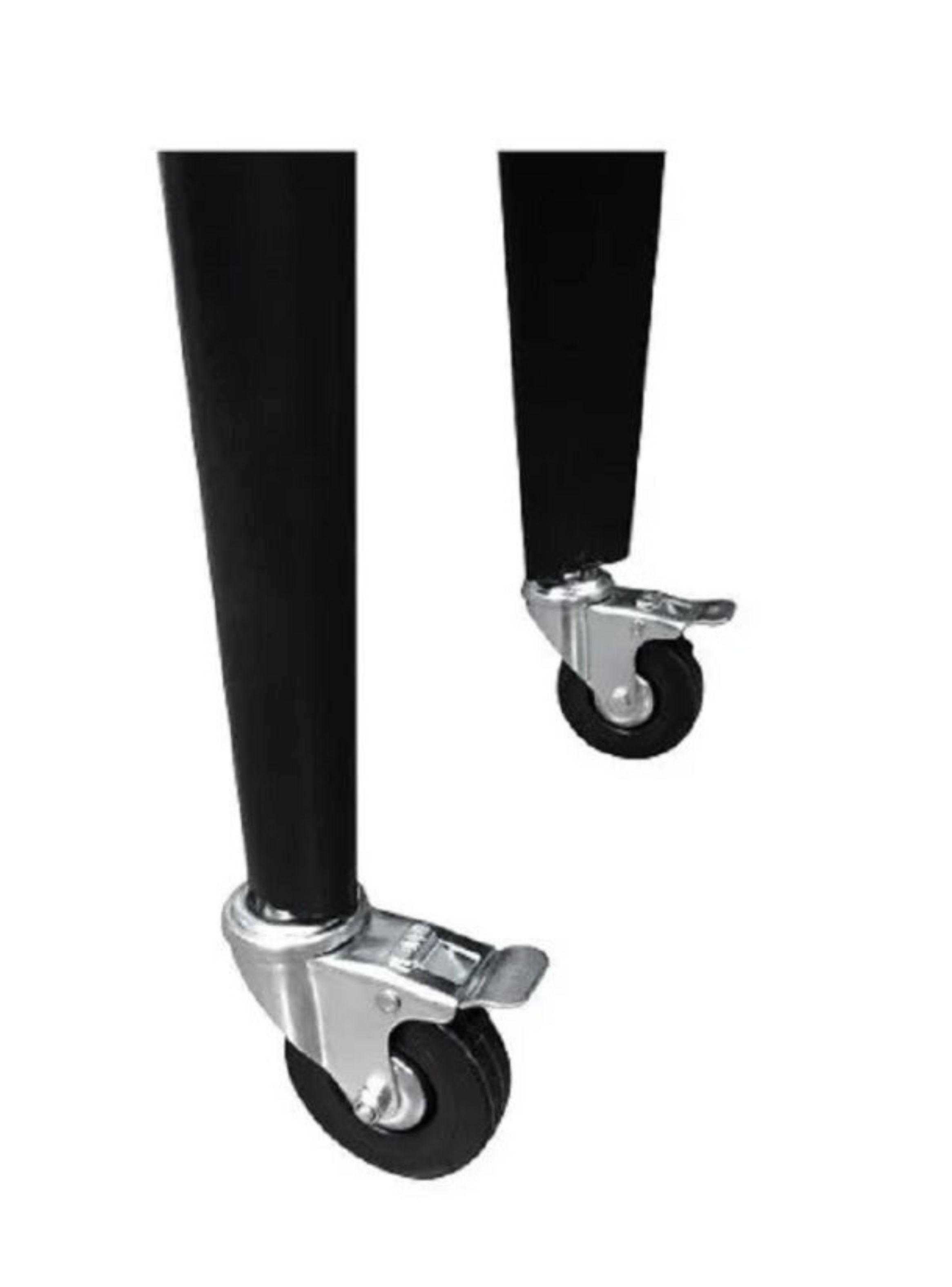 Cooler Retro Metálico Negro Con Manilla Y Ruedas 60 Litros-5