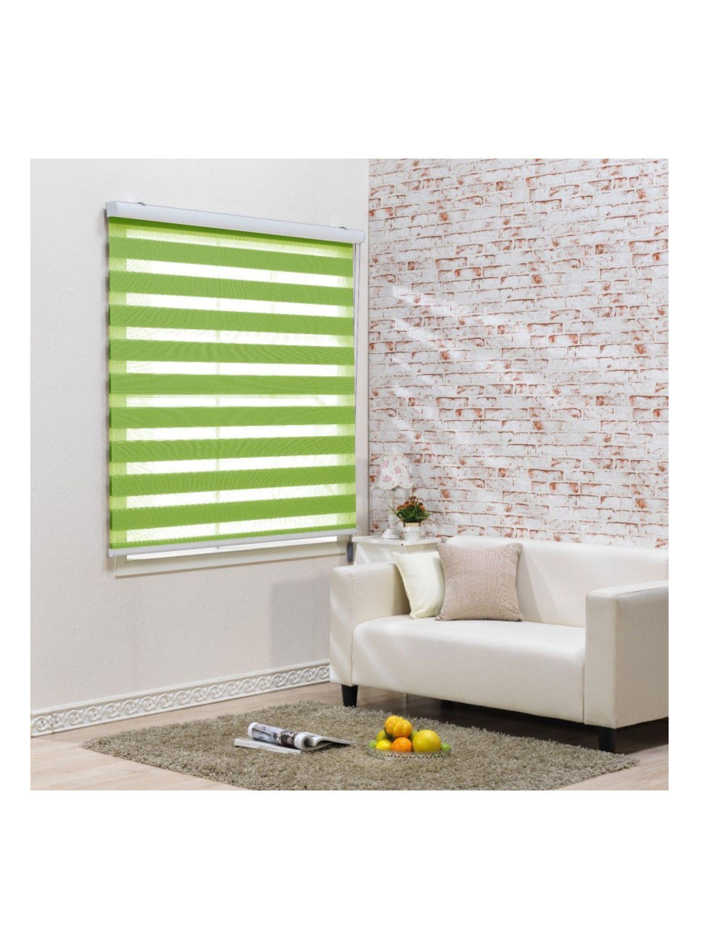 Cortina Roller Zebra 60x240cm Color Pistacho,-4