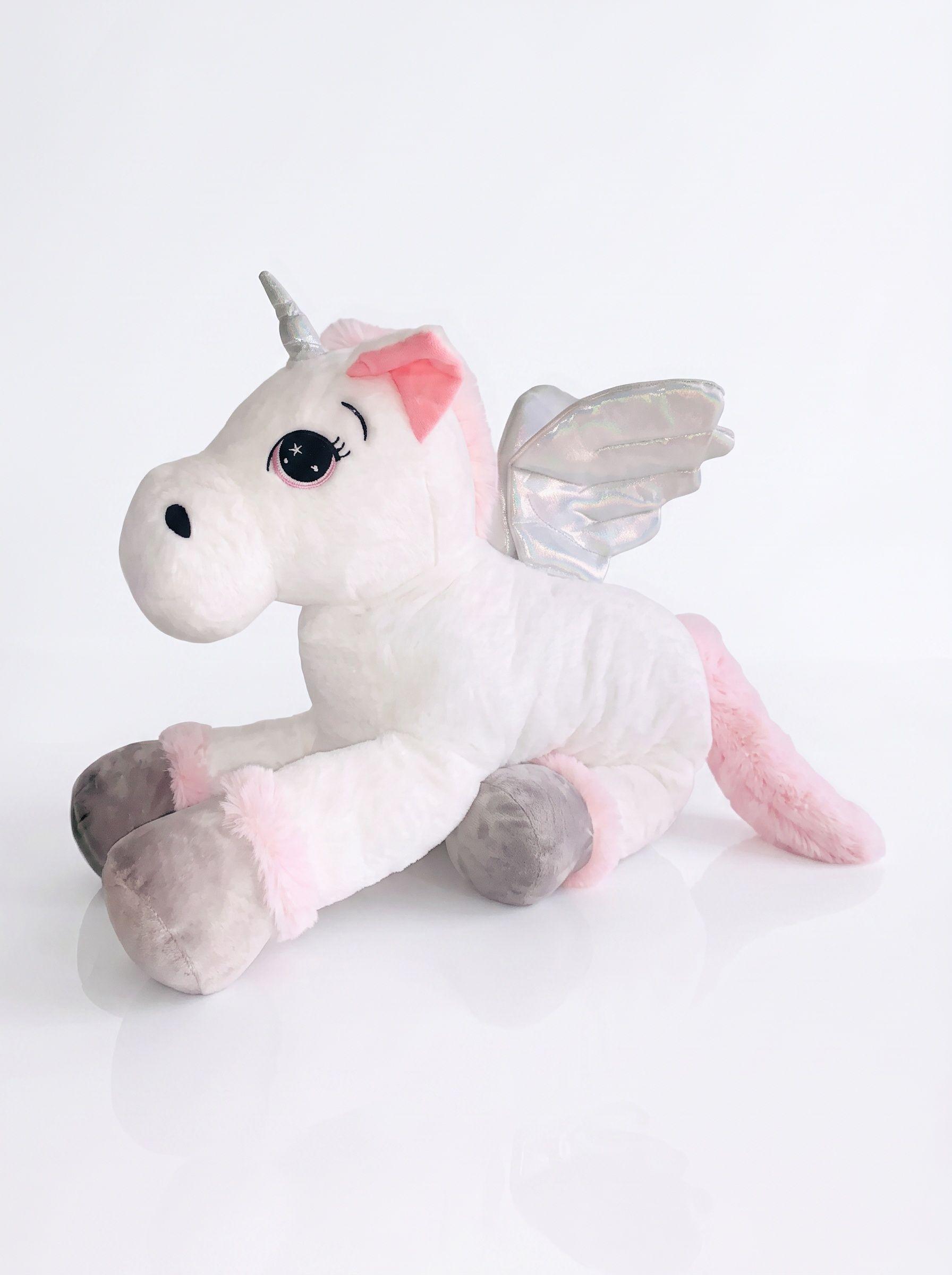 Peluche Pony Unicornio Caballo Regalo Niña- BLANCO-0