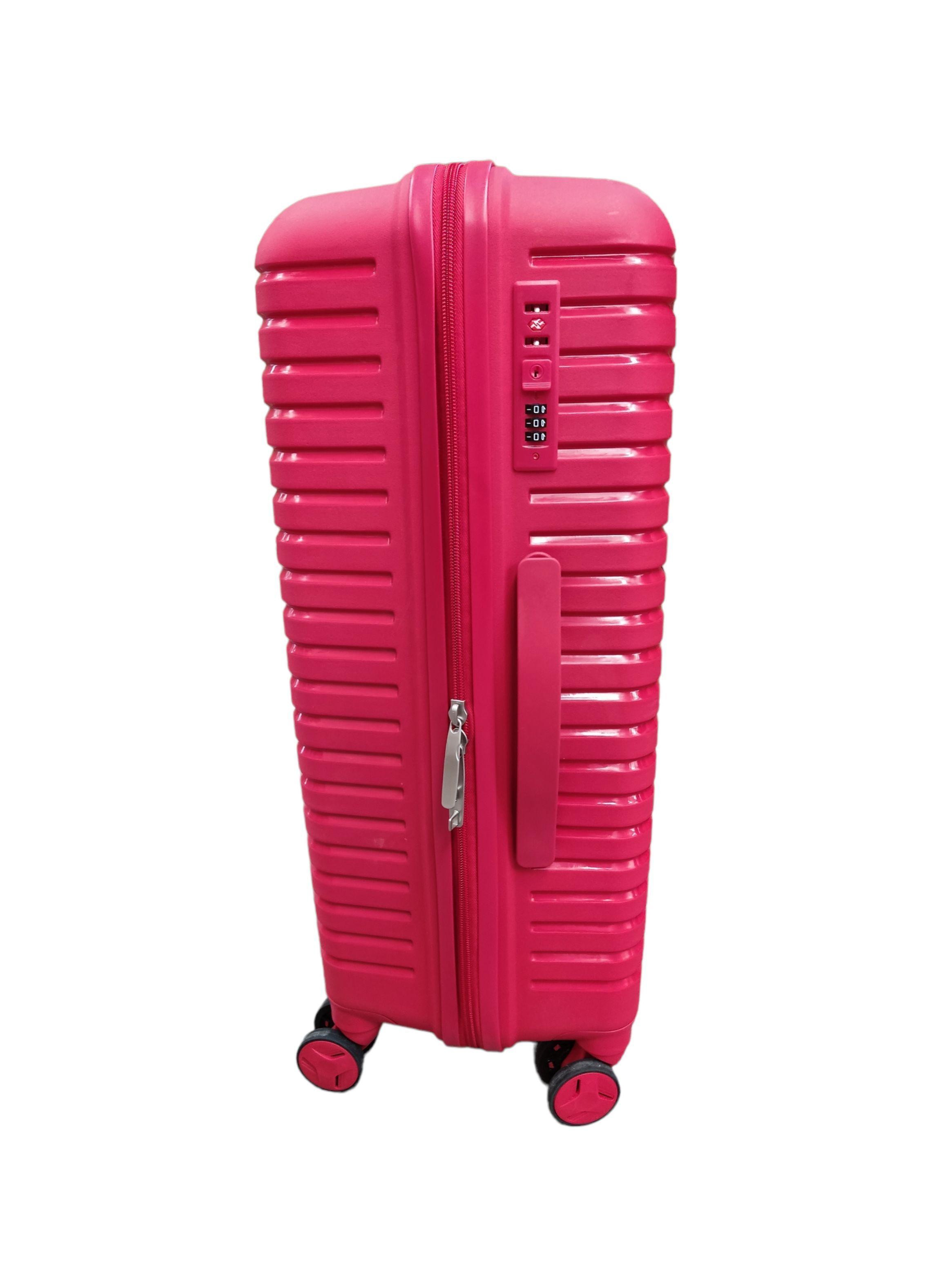 Set 3 Maletas Abs Ruedas 360° Medidas Estándar Premium- ROJO-3