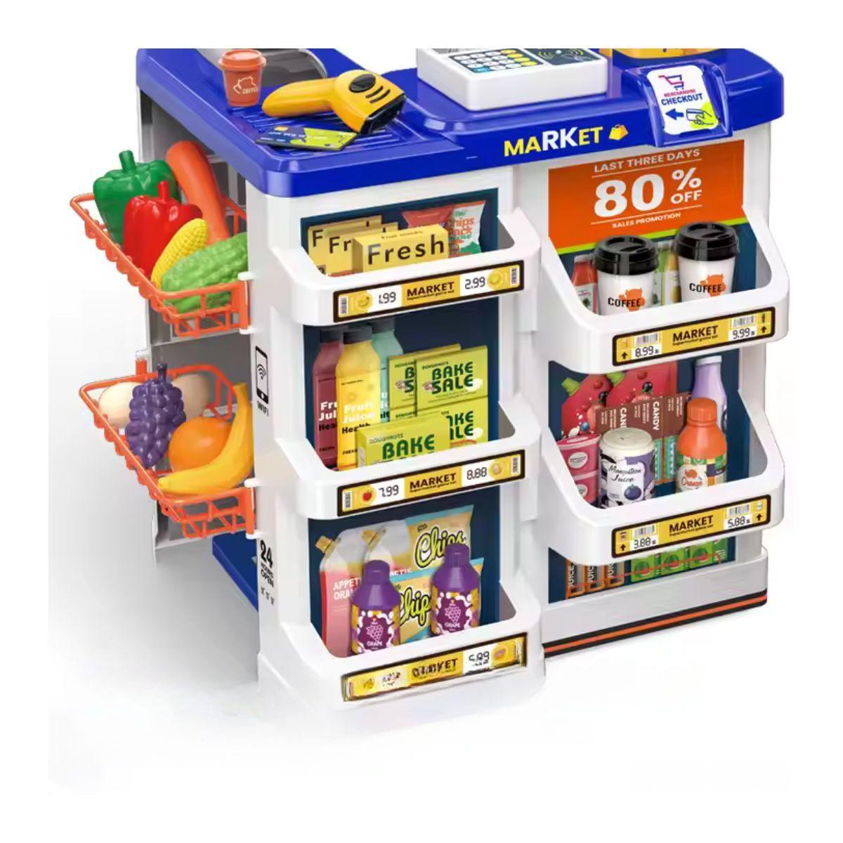 Juego Set Supermercado 60 Pcs con Cesta-2